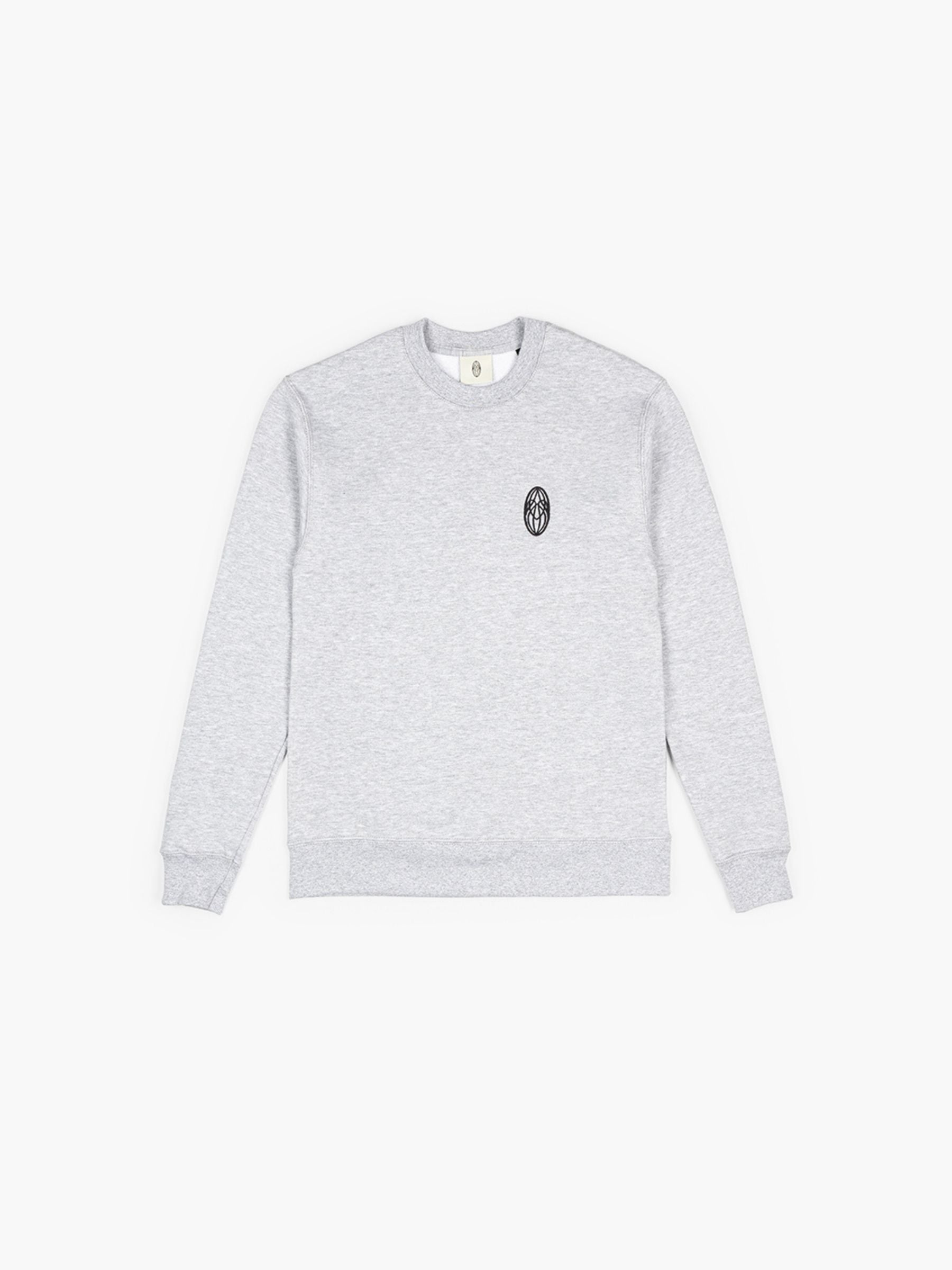 Roomers Club Logo Sweater Heather Grey