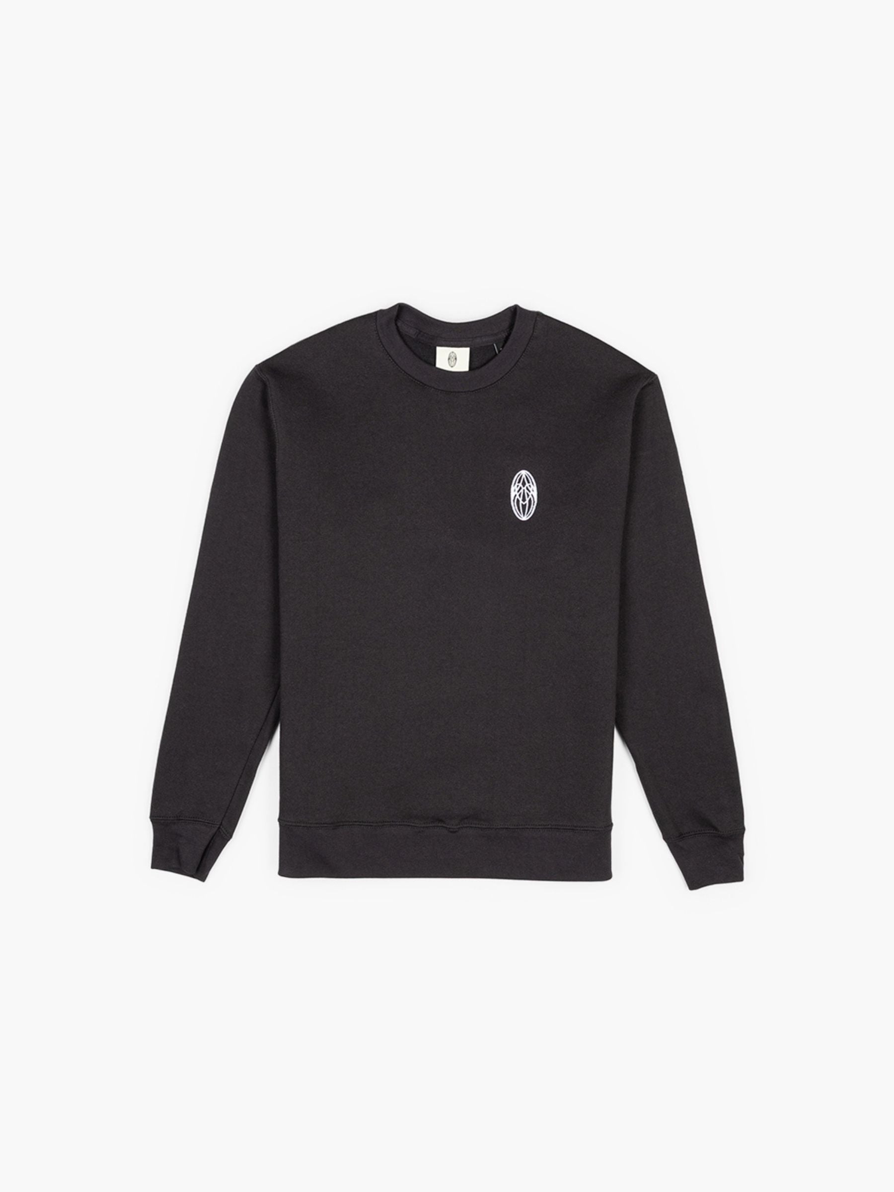 Roomers Club Logo Sweater Washed Black