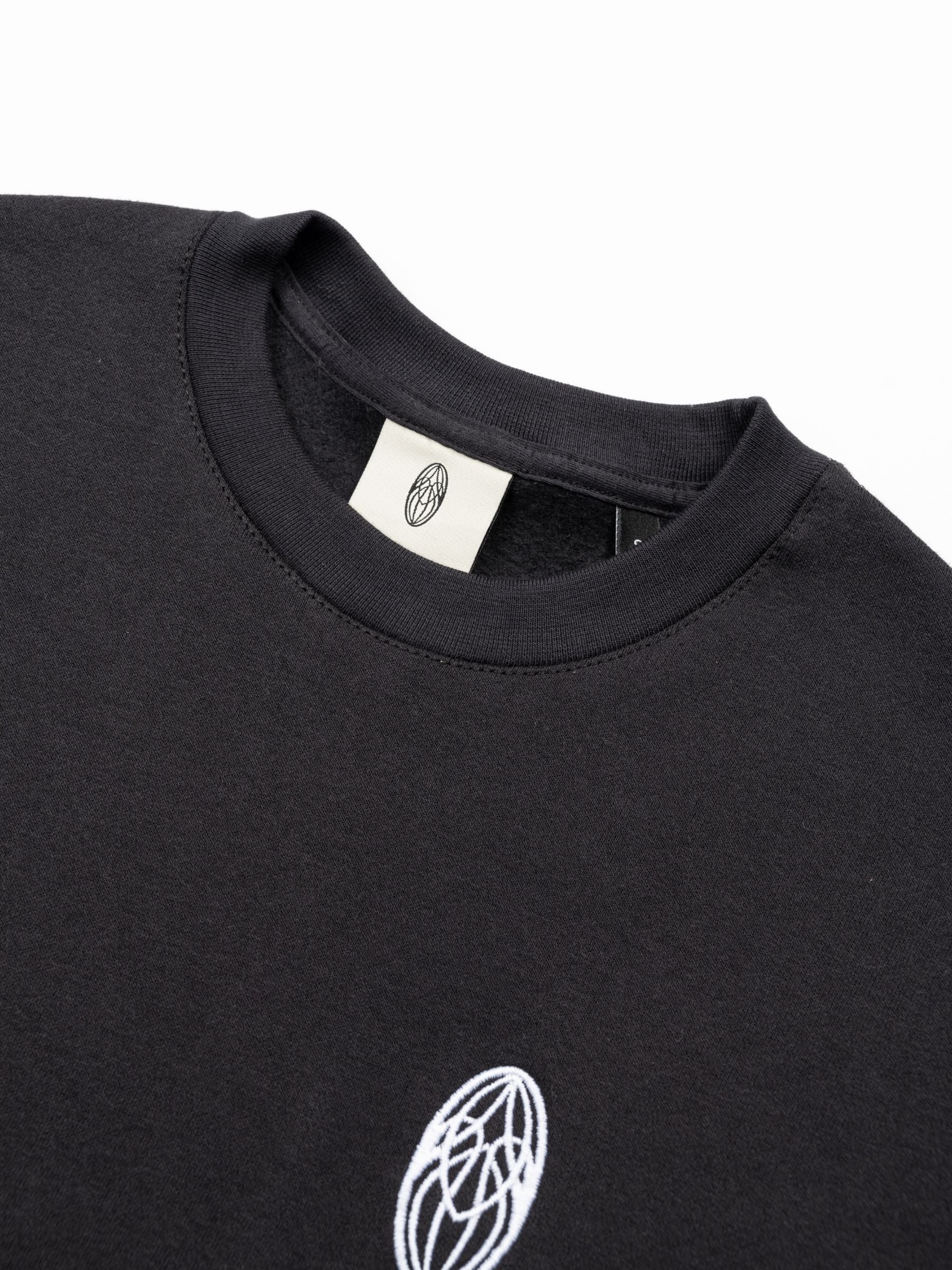 Roomers Club Logo Sweater Washed Black