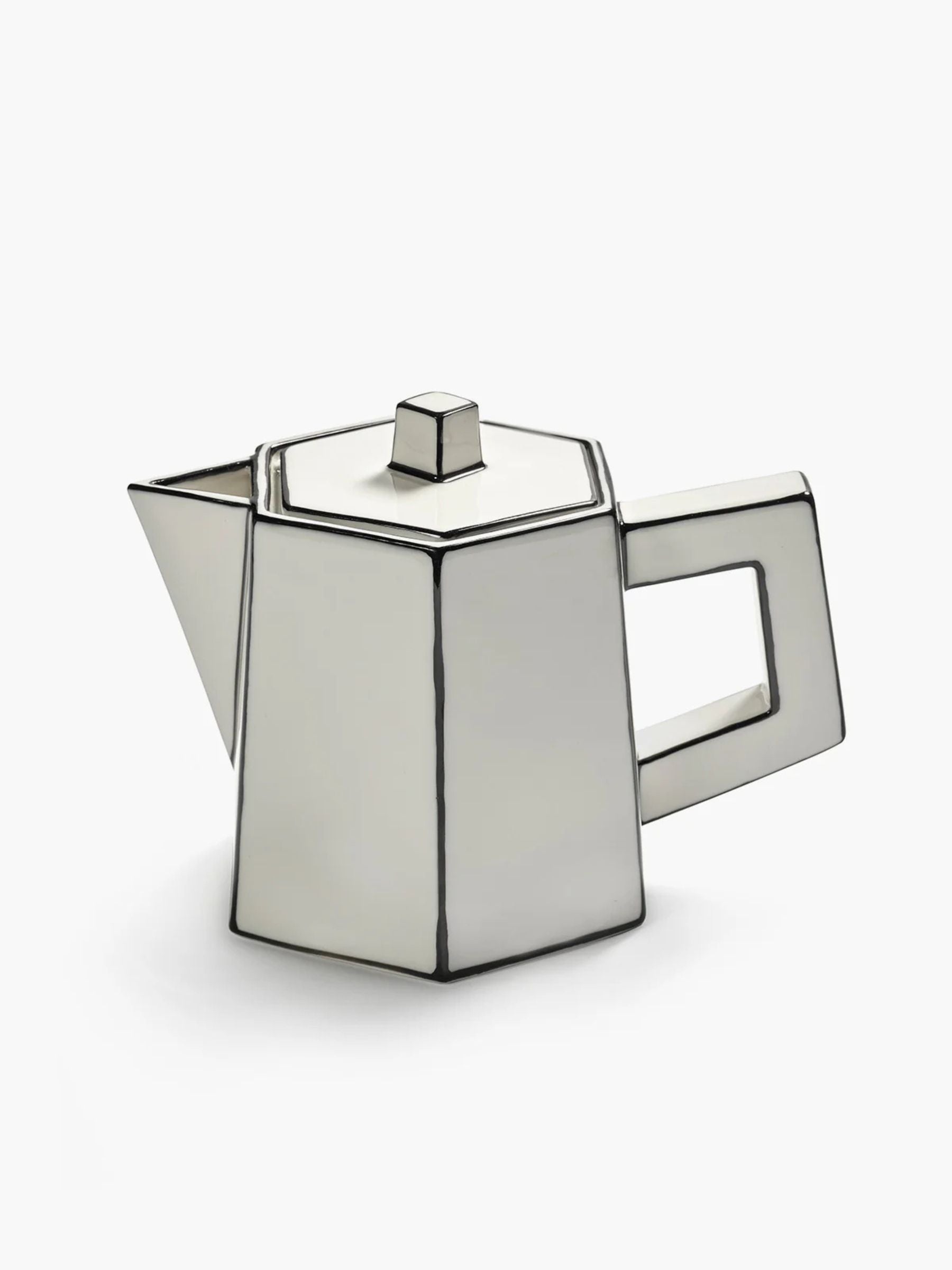 Serax Tea Pot Carte Blanche Philips White Black