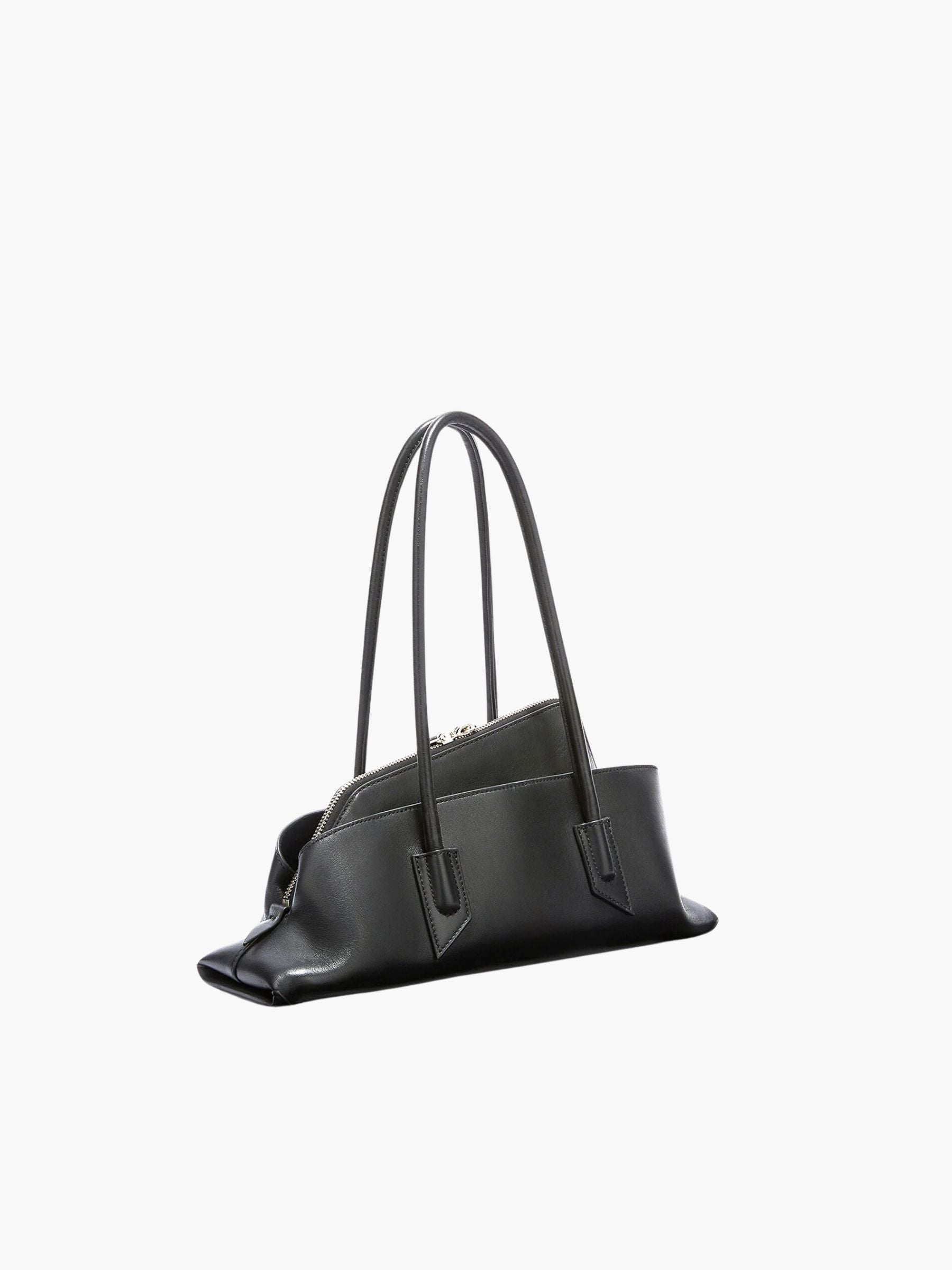 The Attico La Passeggiata Small Top Handle Bag Black