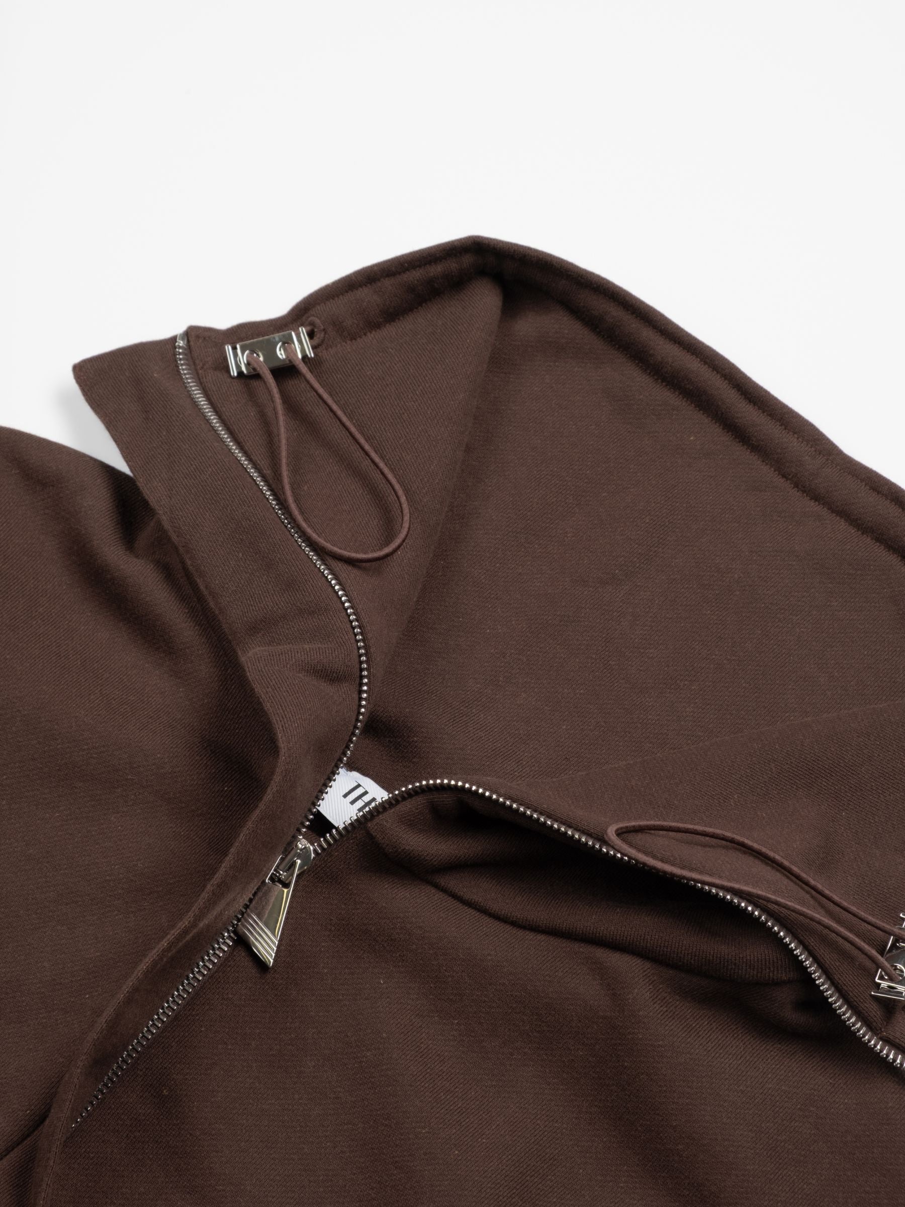 The Attico American Fleece Sweatshirt Blouson Dark Brown