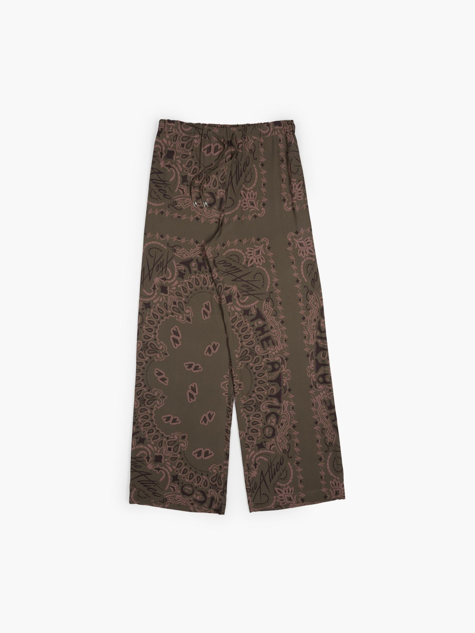 The Attico Bandana Pants Military Green