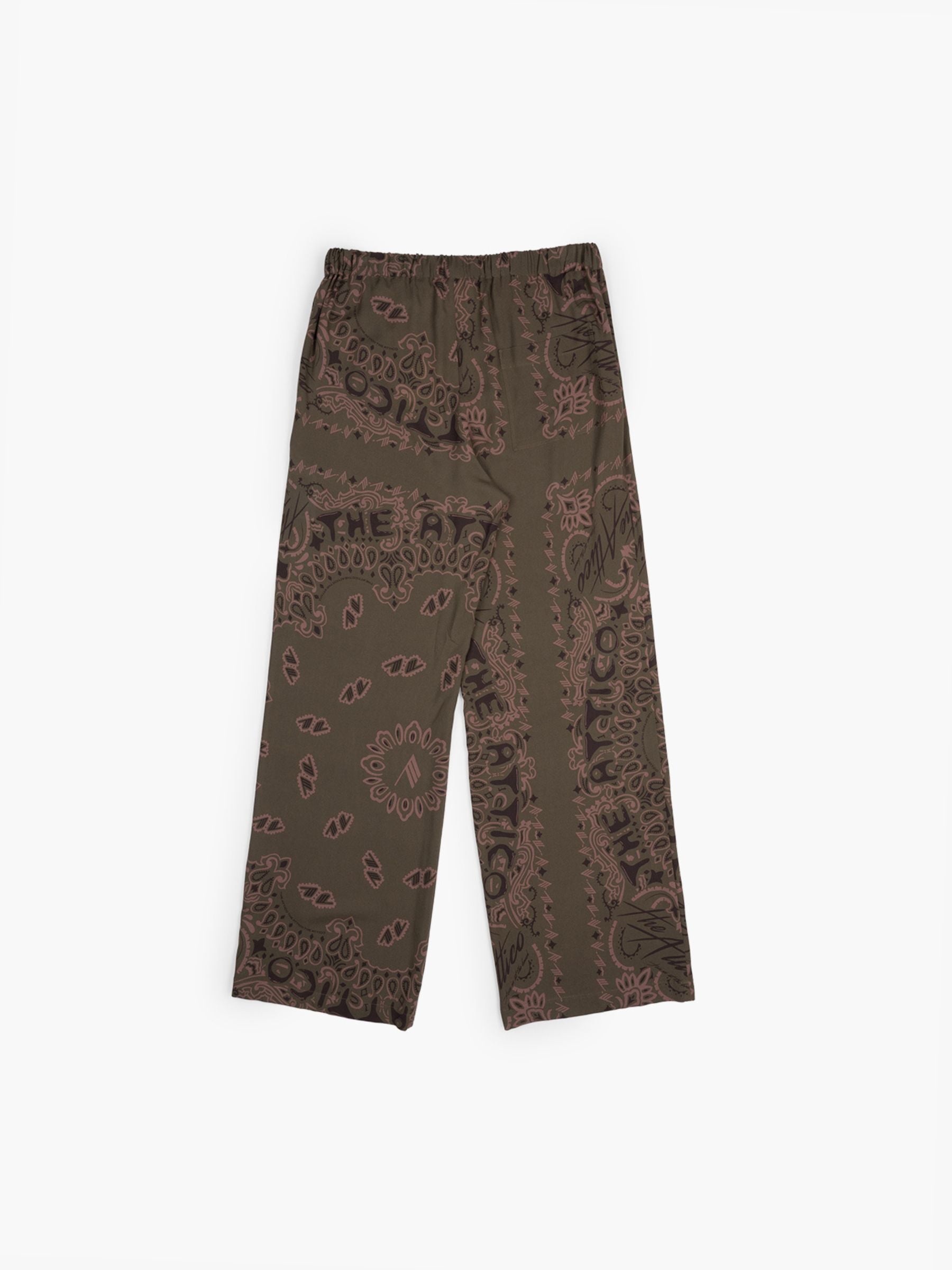 The Attico Bandana Pants Military Green