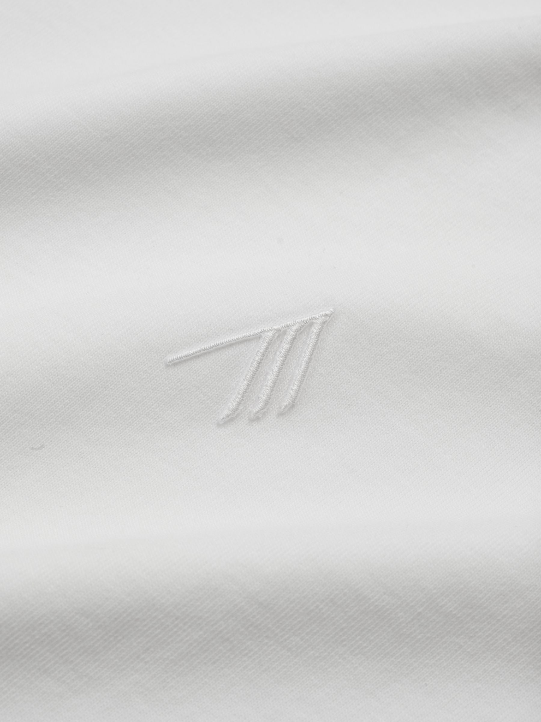 The Attico Light Jersey Tee Waved Hem White