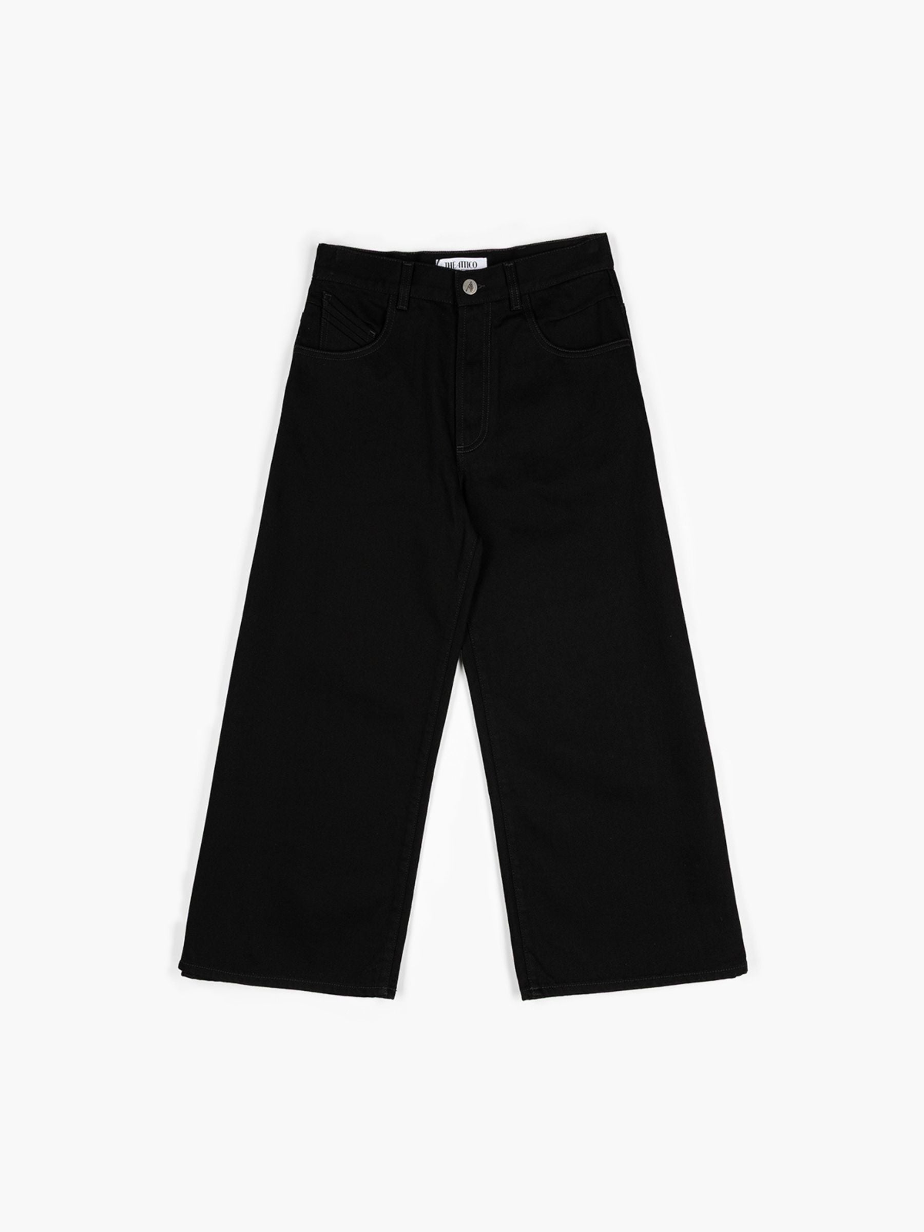 The Attico Curved Denim Black