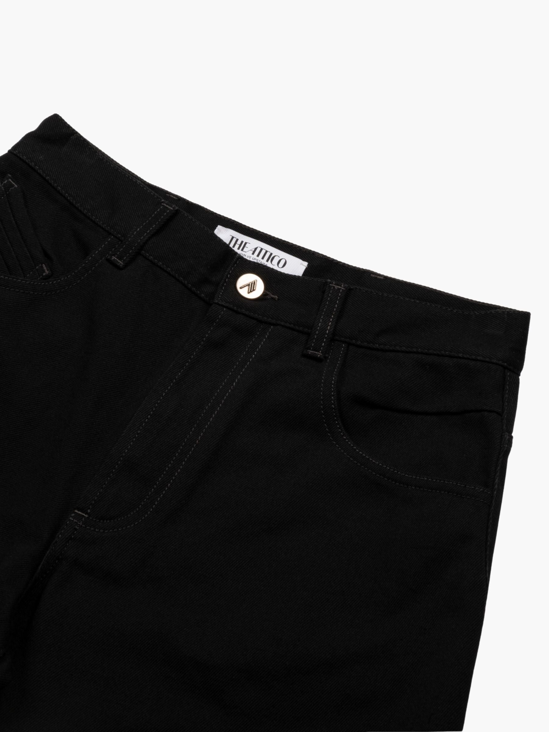 The Attico Curved Denim Black
