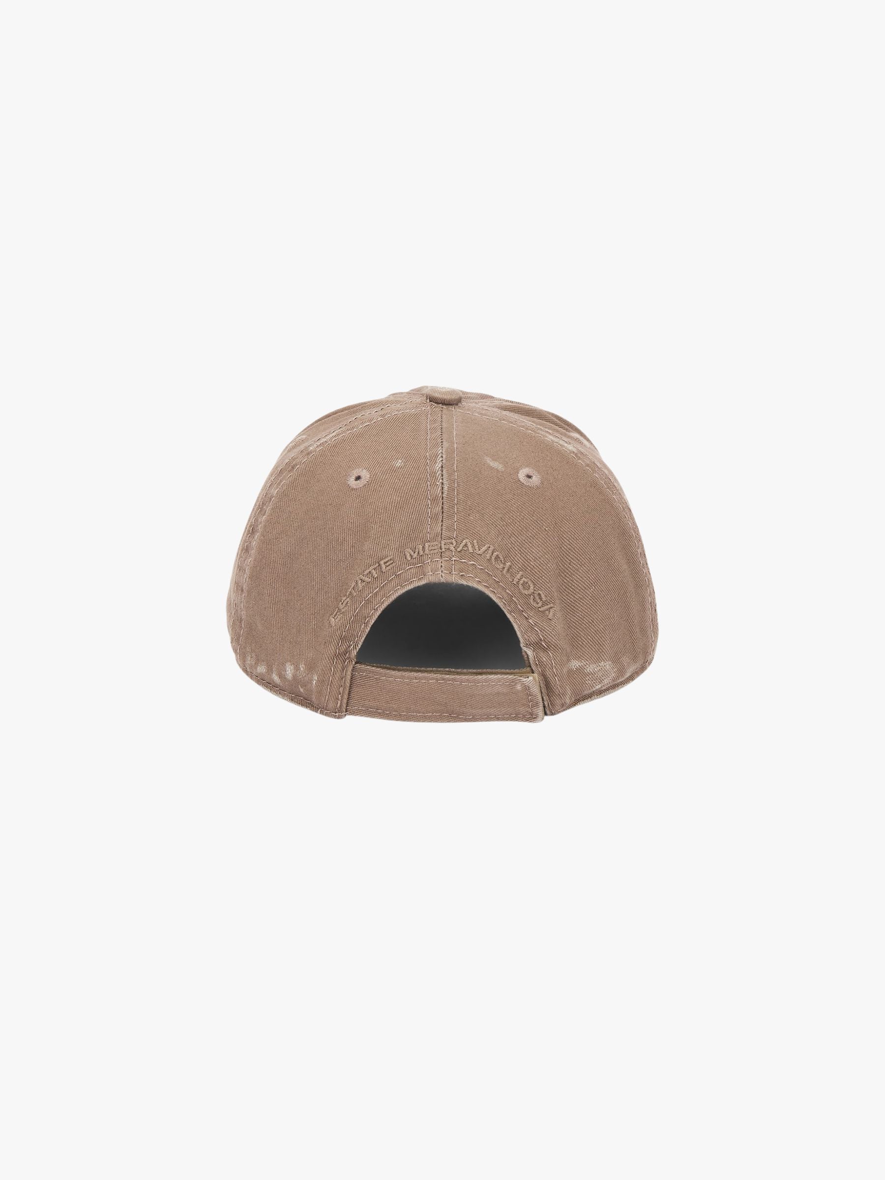 The Attico Logo Cap Embroidered Canvas Brown