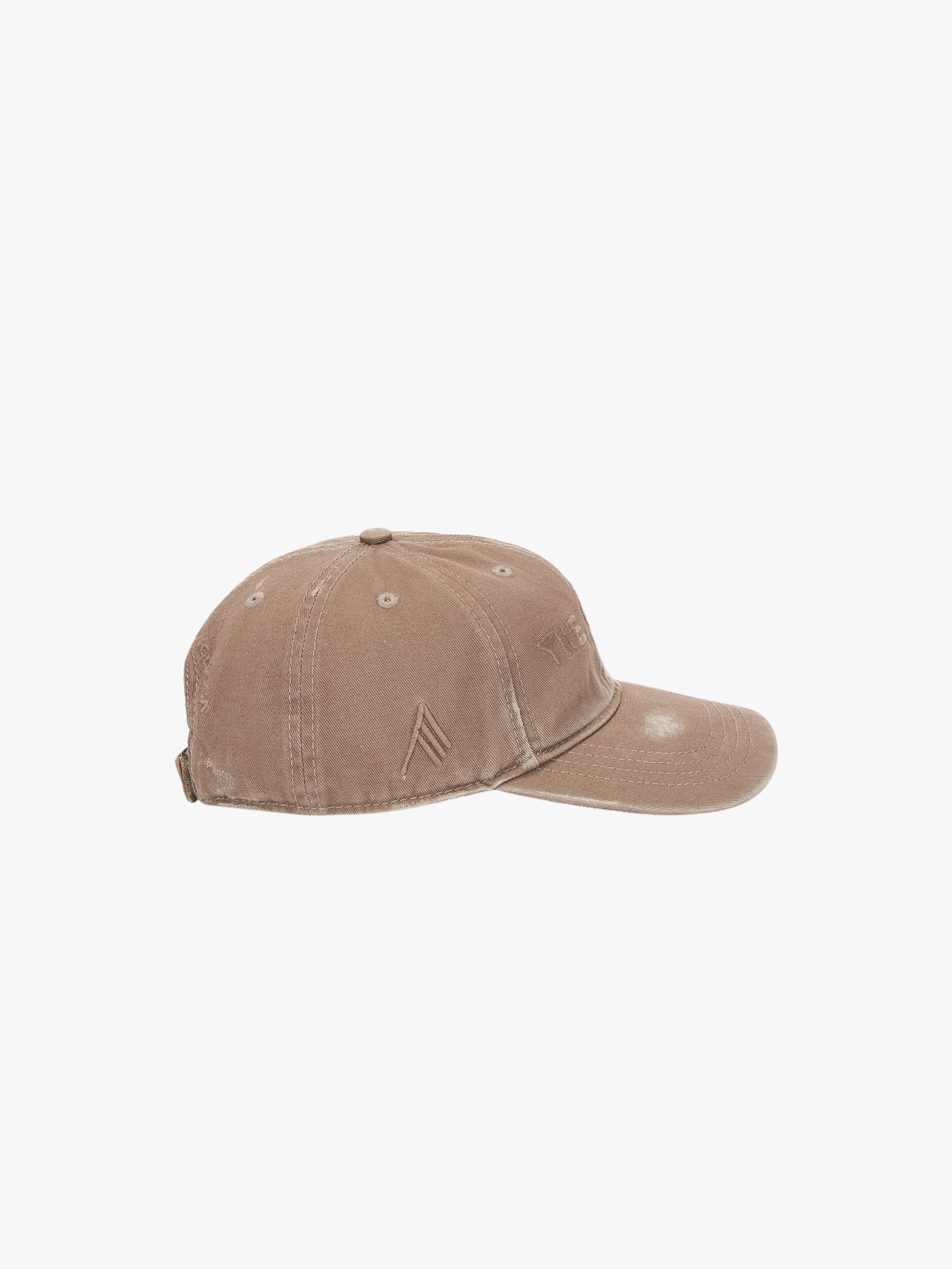 The Attico Logo Cap Embroidered Canvas Brown