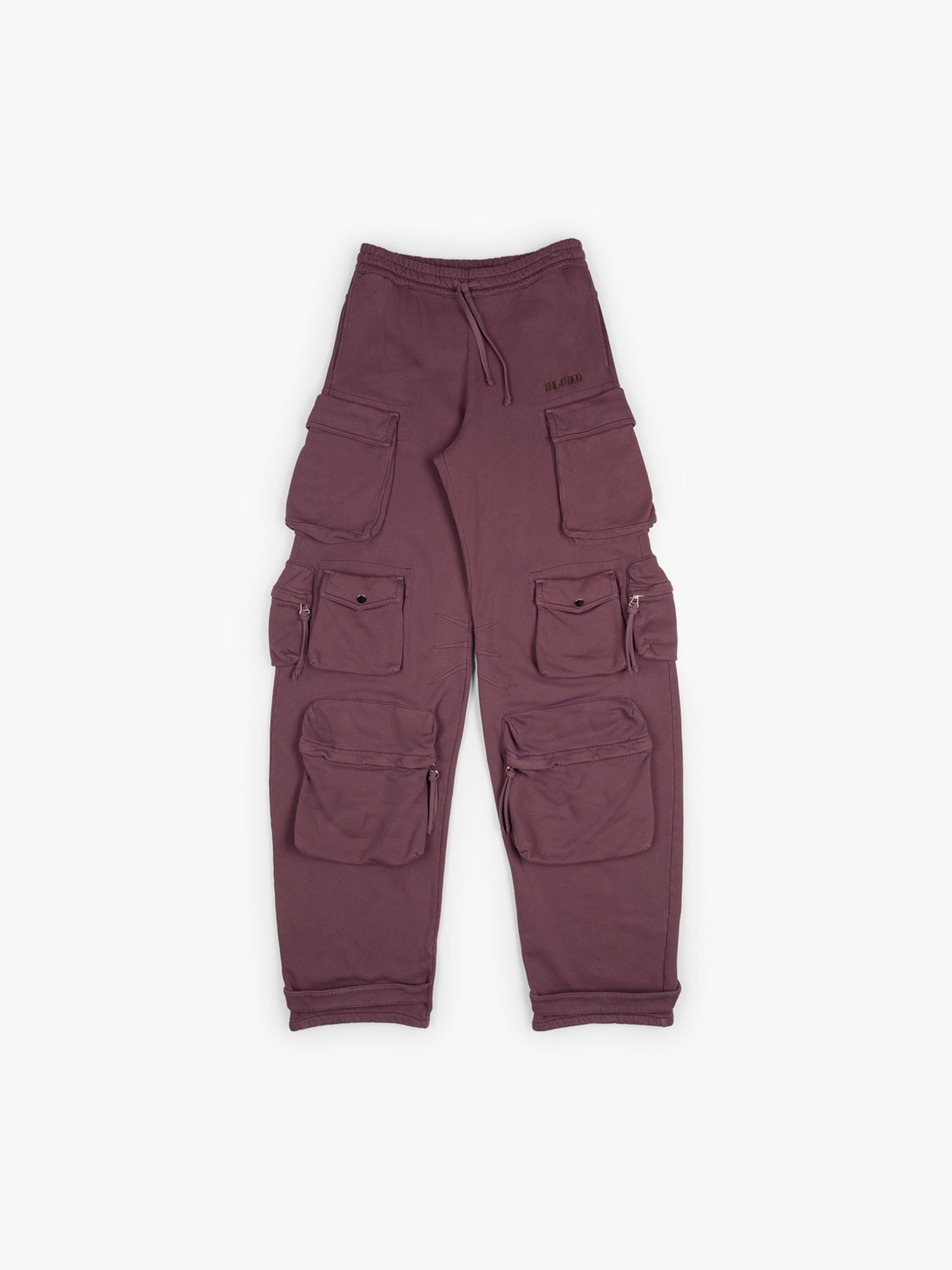 The Attico American Fleece Pants Mauve Fade