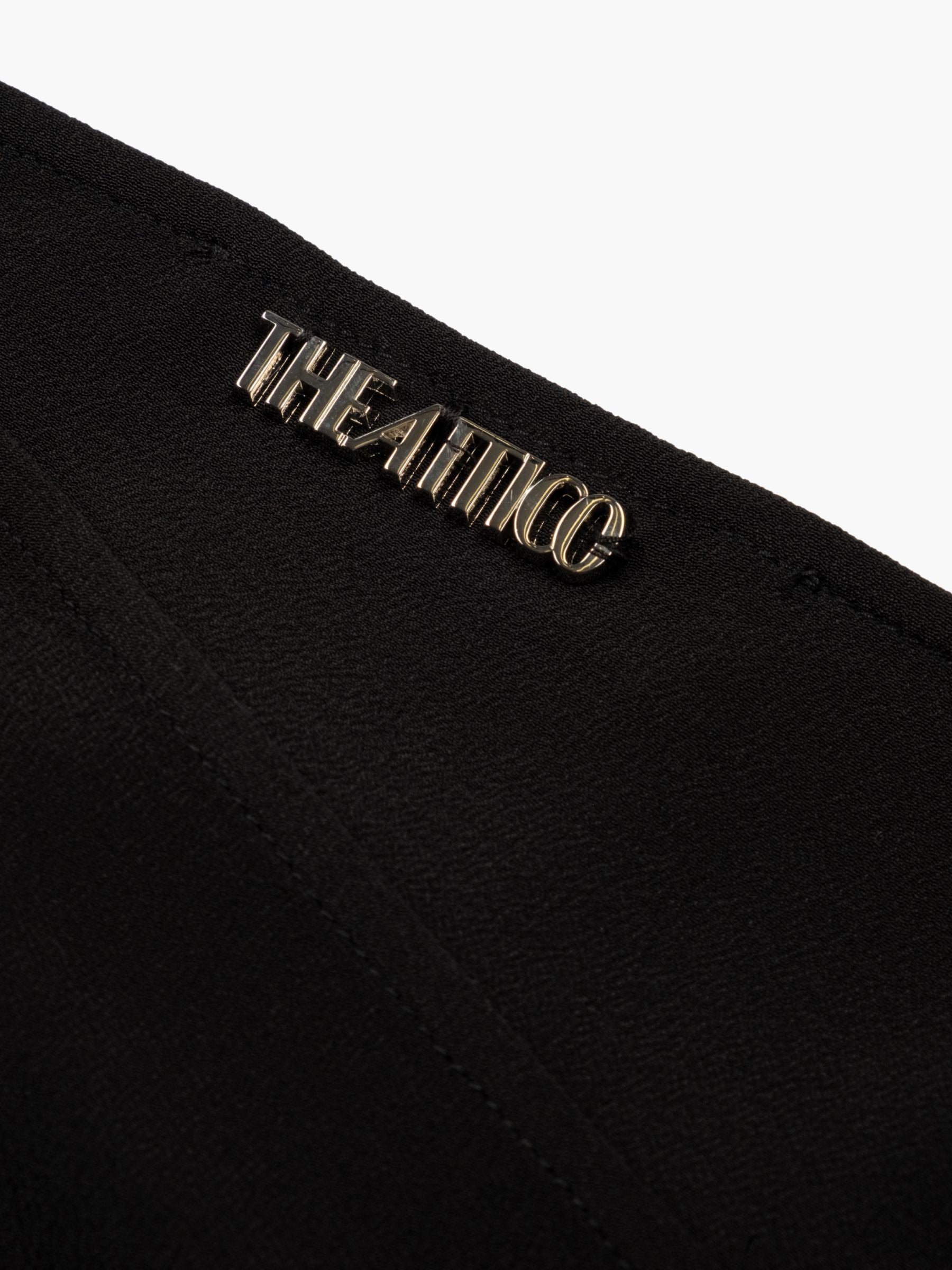 The Attico Knot Midi Skirt Black