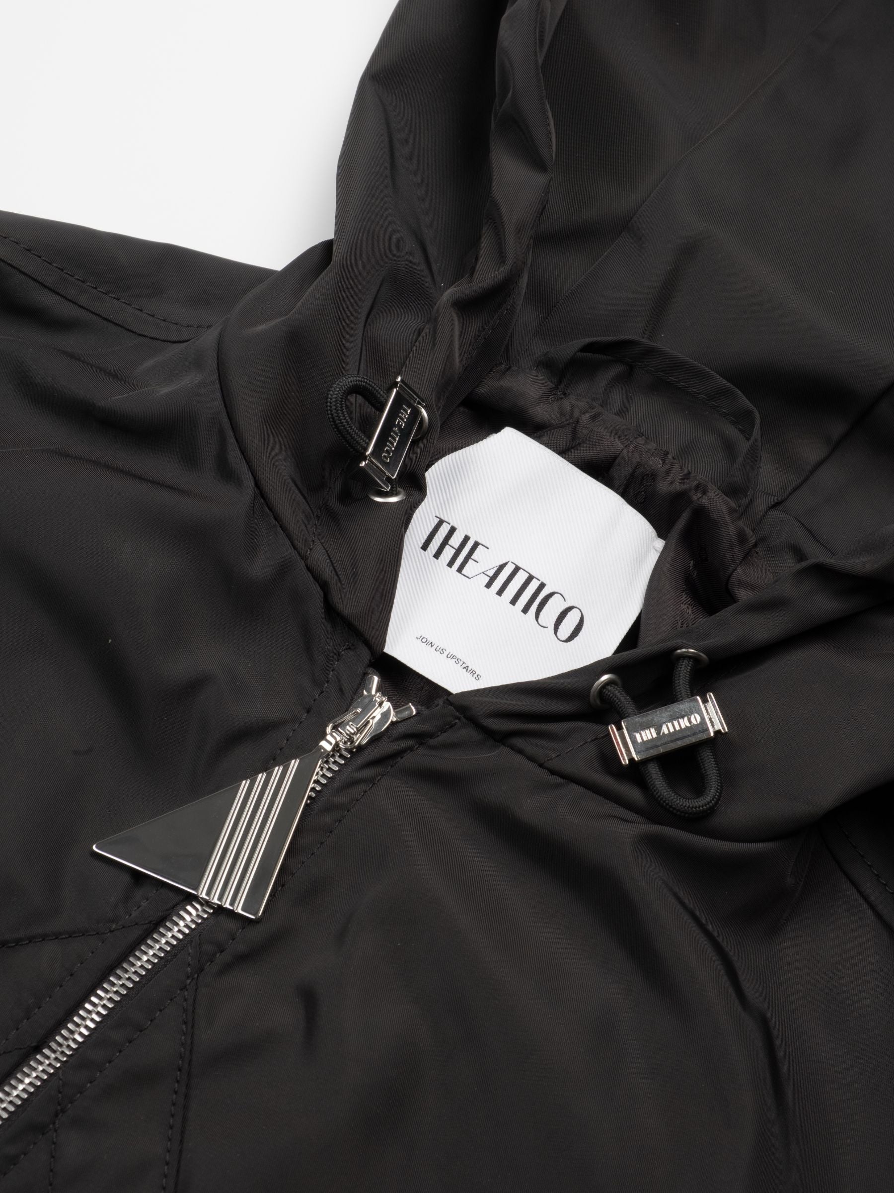The Attico Light Bomber Jacket Nylon Black