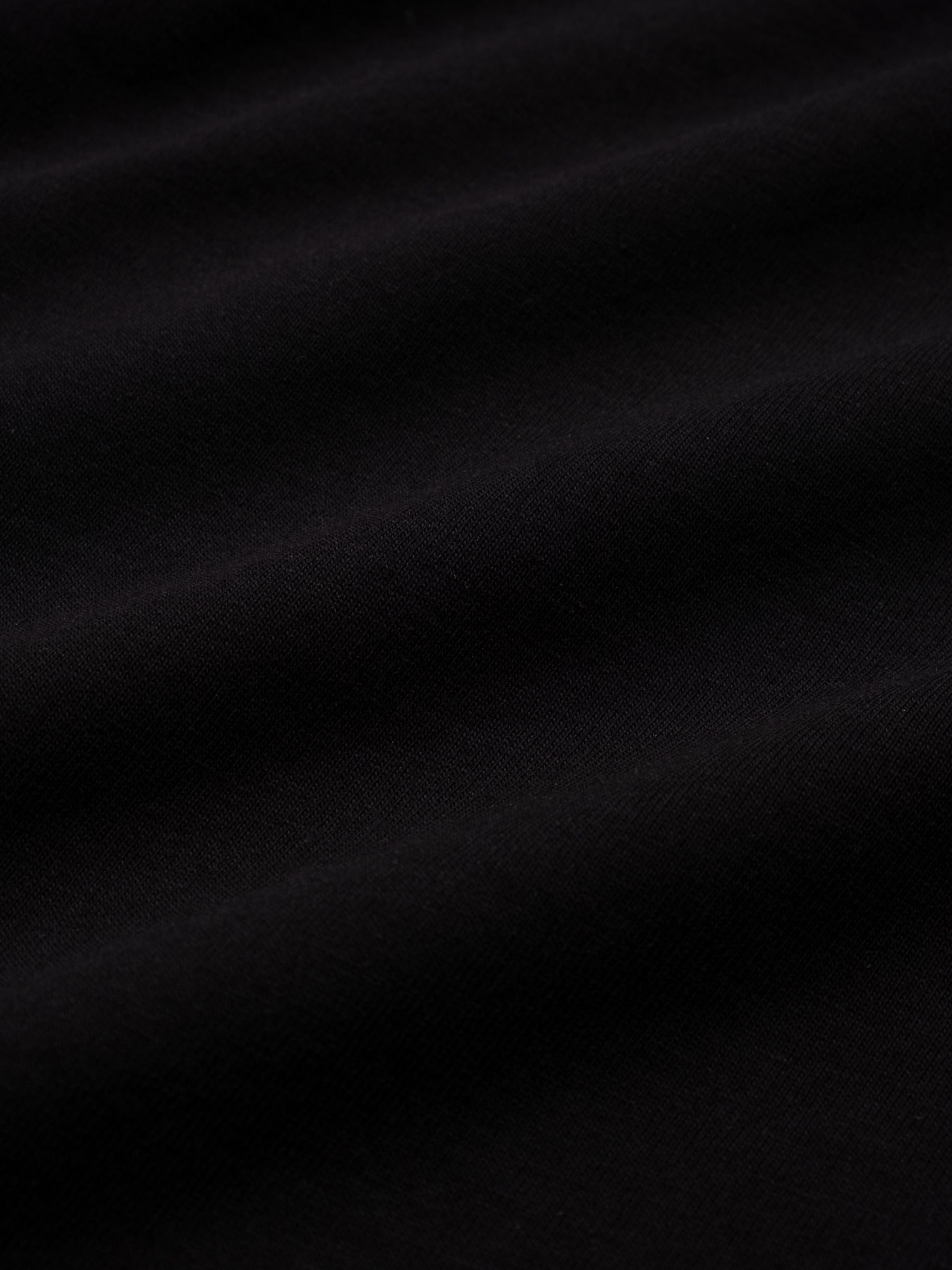 The Attico Light Jersey Tee Waved Hem Black