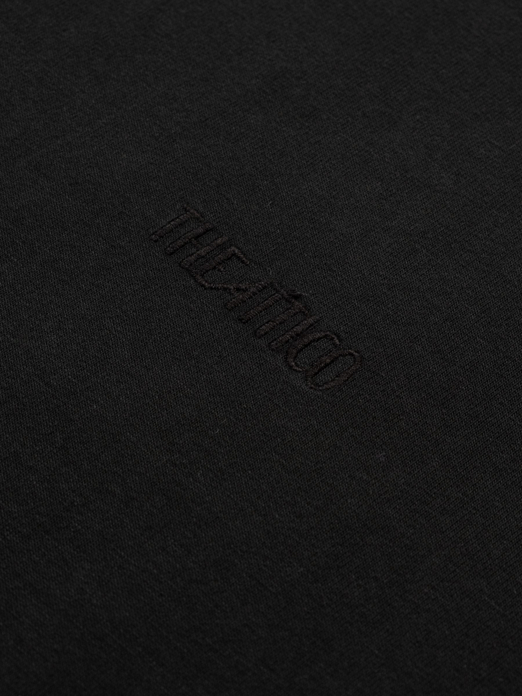 The Attico Light Jersey Tee Waved Hem Black Fade