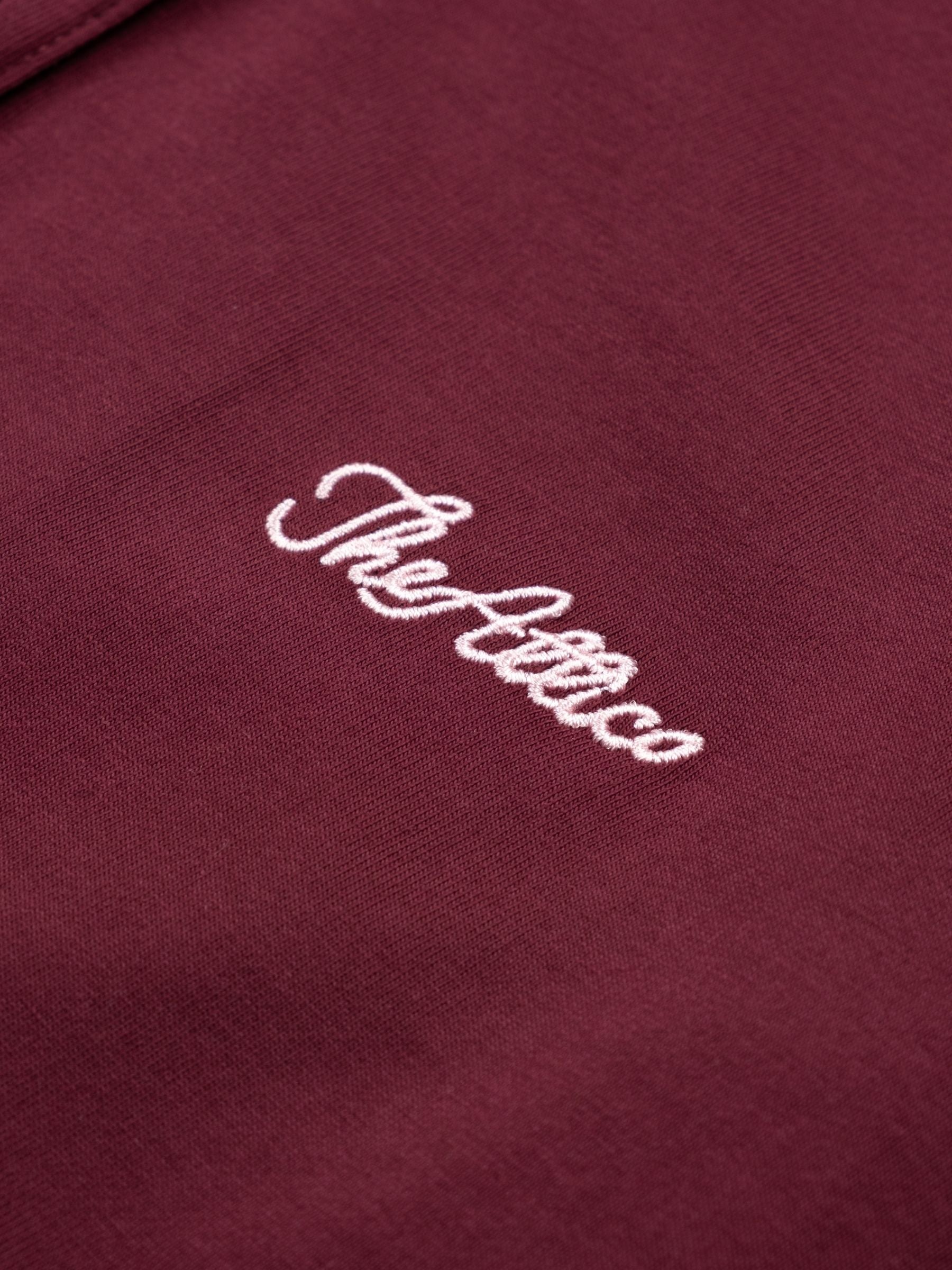 The Attico Logo Blouse Burgundy