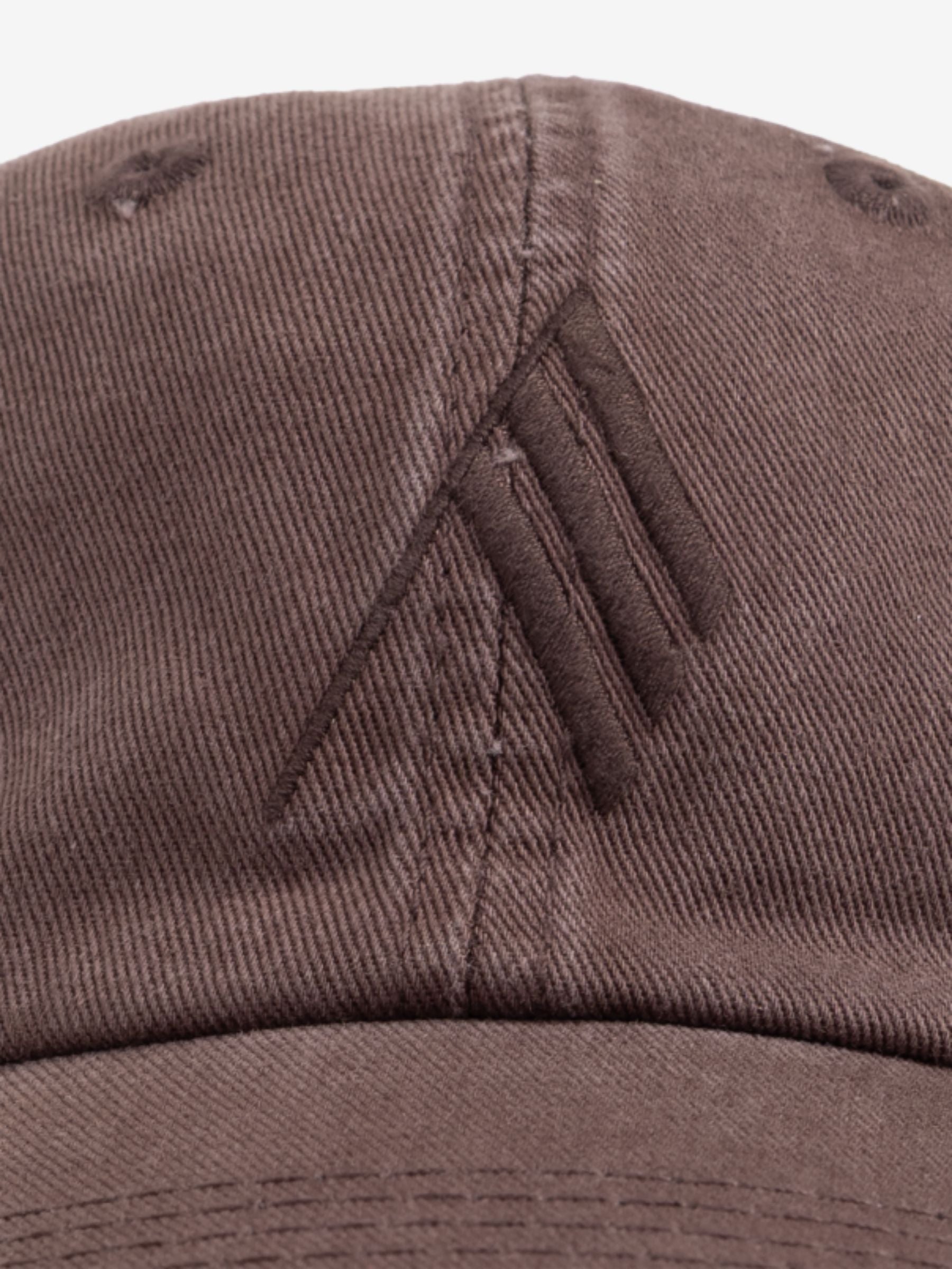 The Attico Logo Cap Dark Mauve