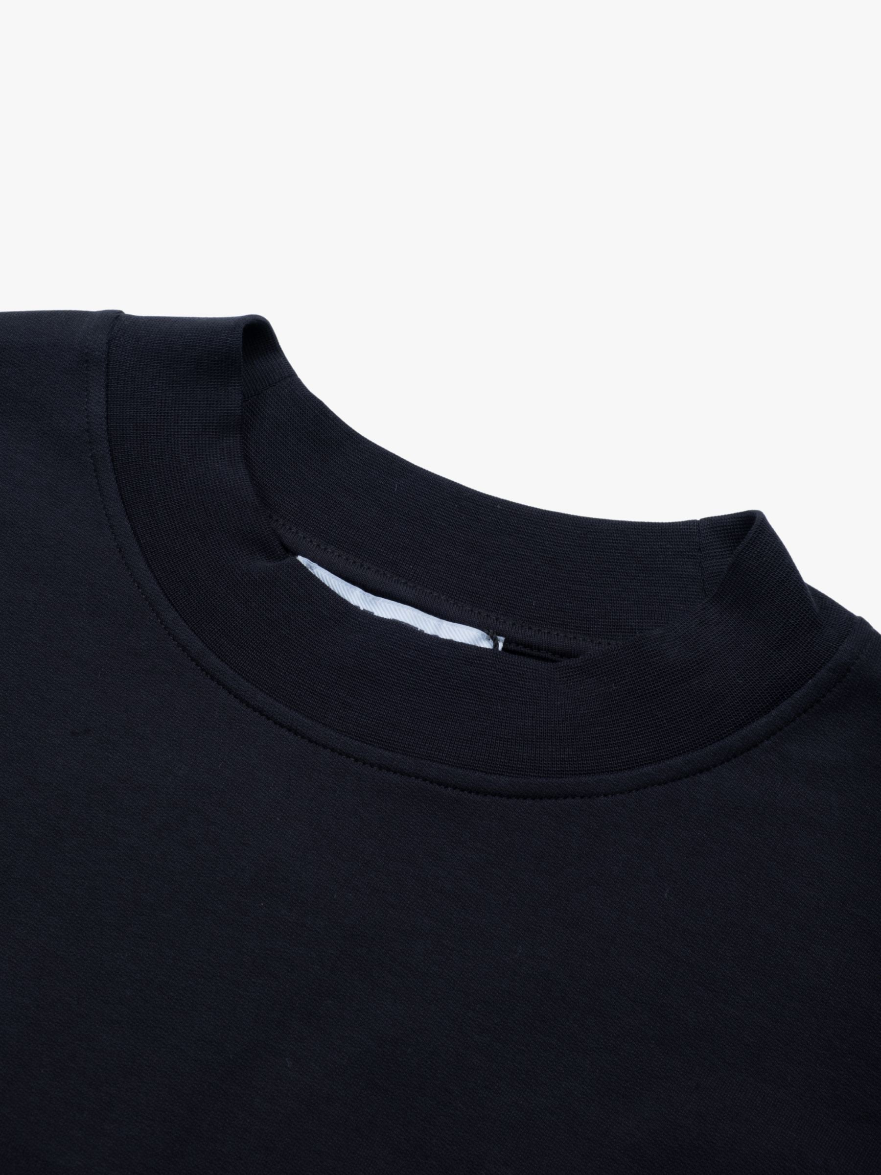 The Attico Mini American Fleece Dress Black