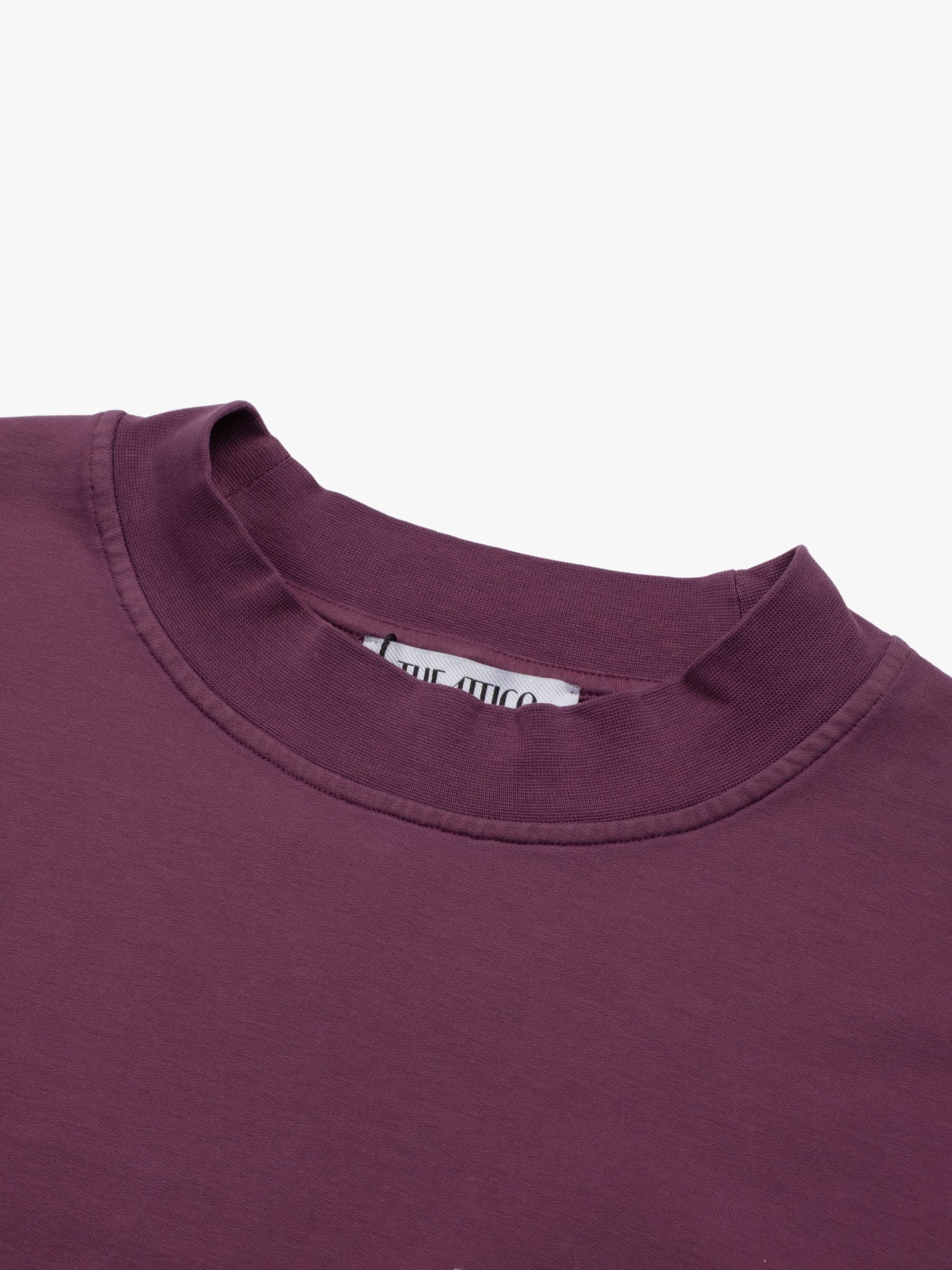 The Attico Mini American Fleece Dress Burgundy