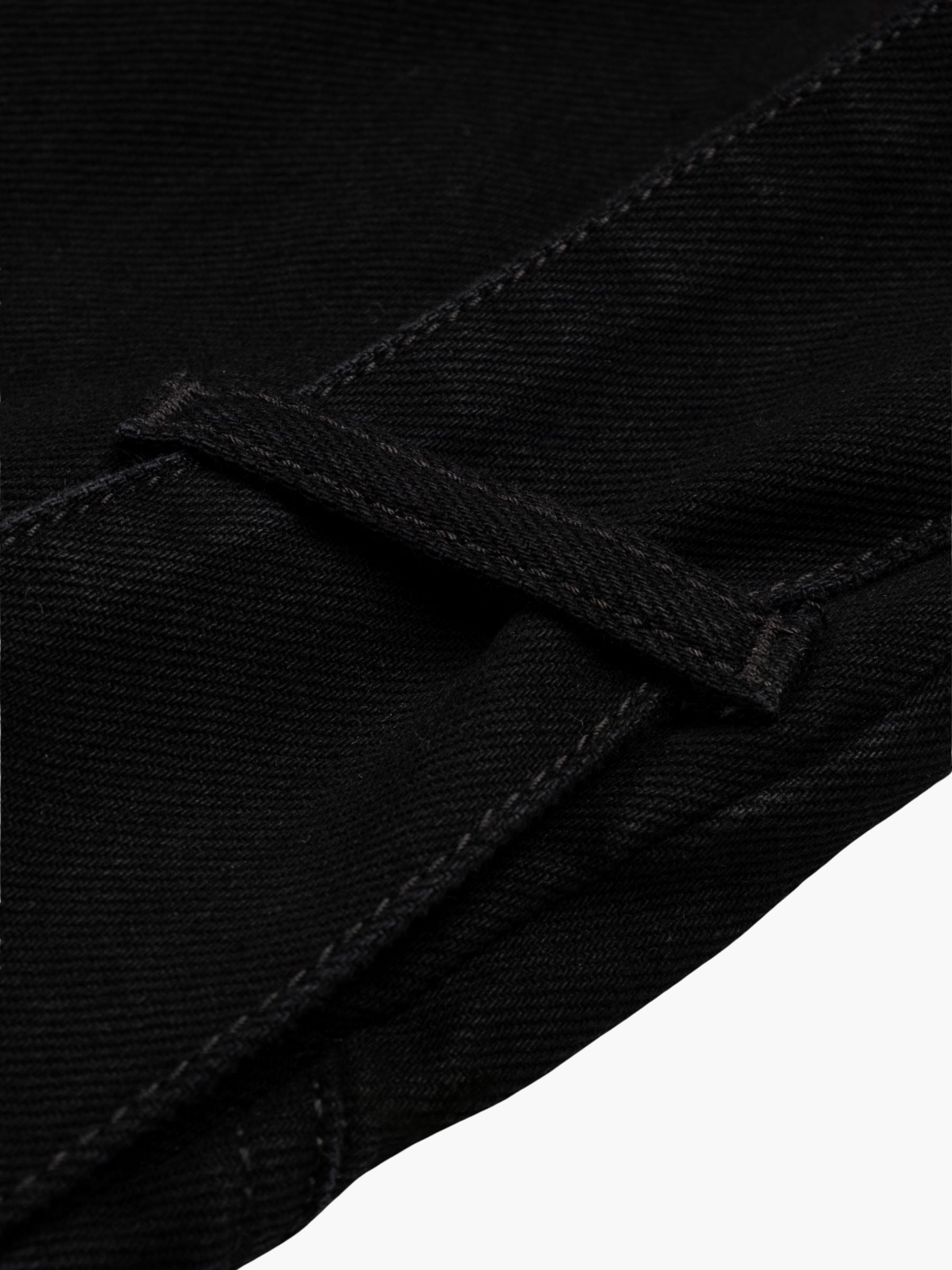 The Attico Strap Baggy Denim Pants Black