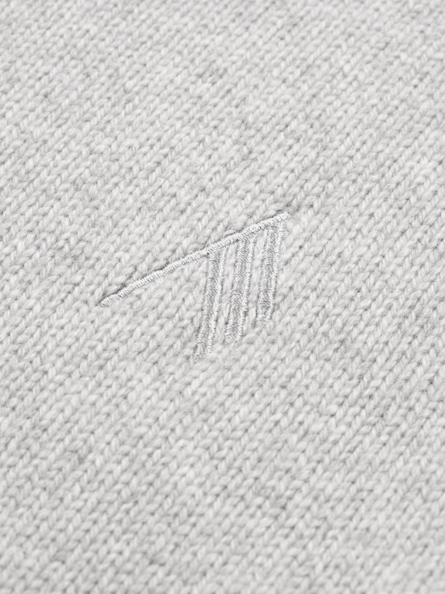 The Attico Waved Hem Pullover Light Grey