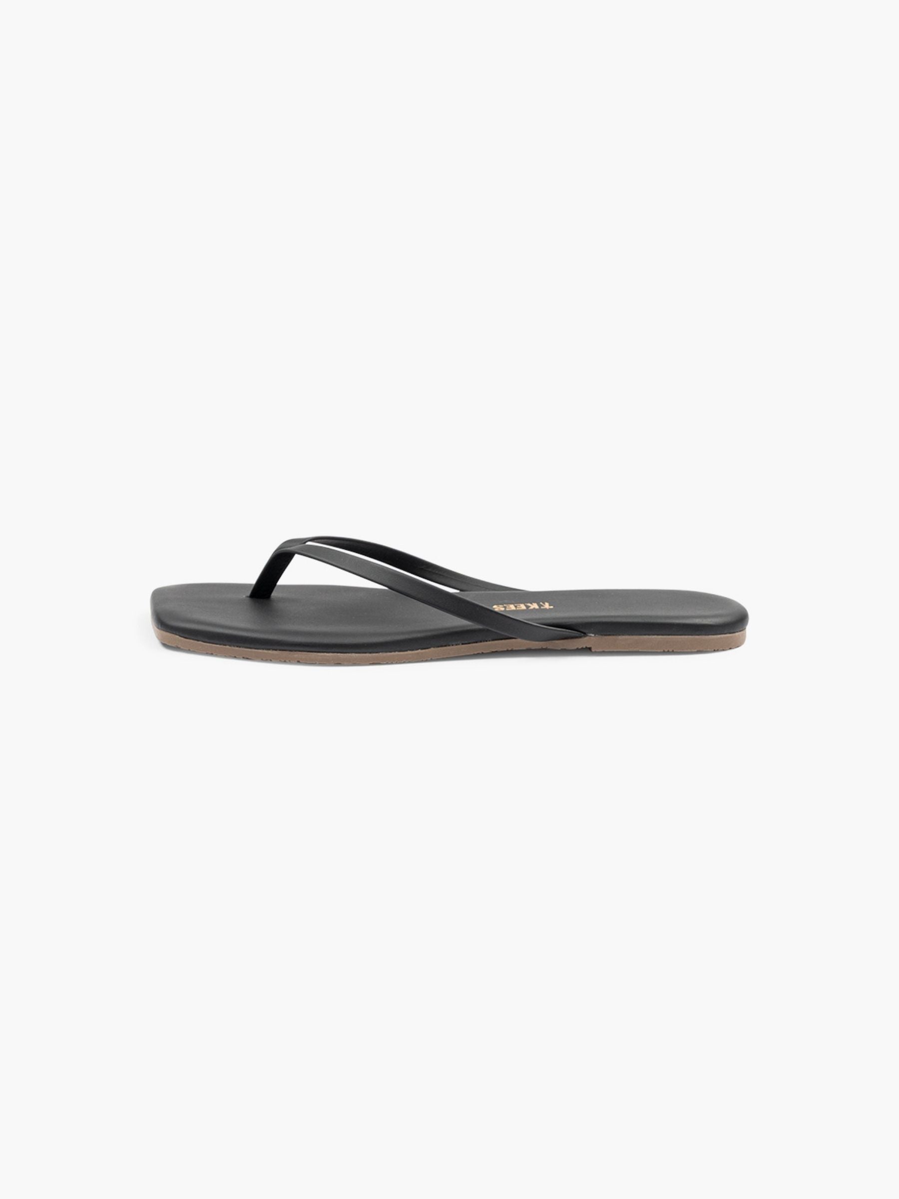 TKEES Square Toe Lily Sandals Black