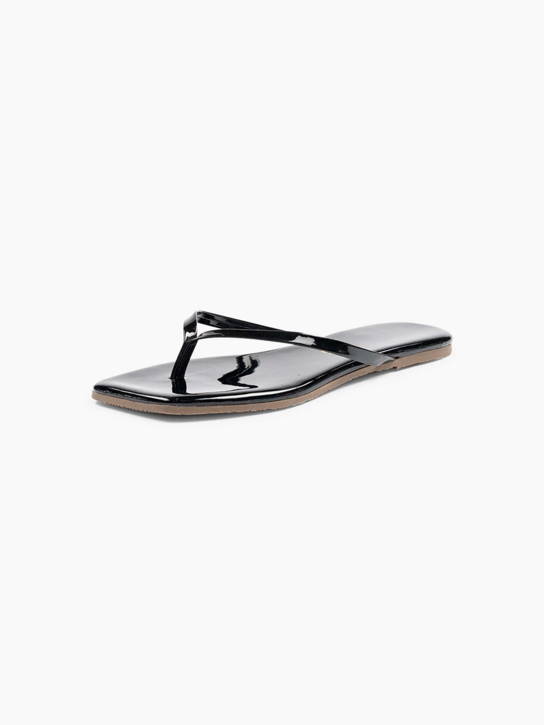 TKEES Square Toe Lily Sandals Licorice