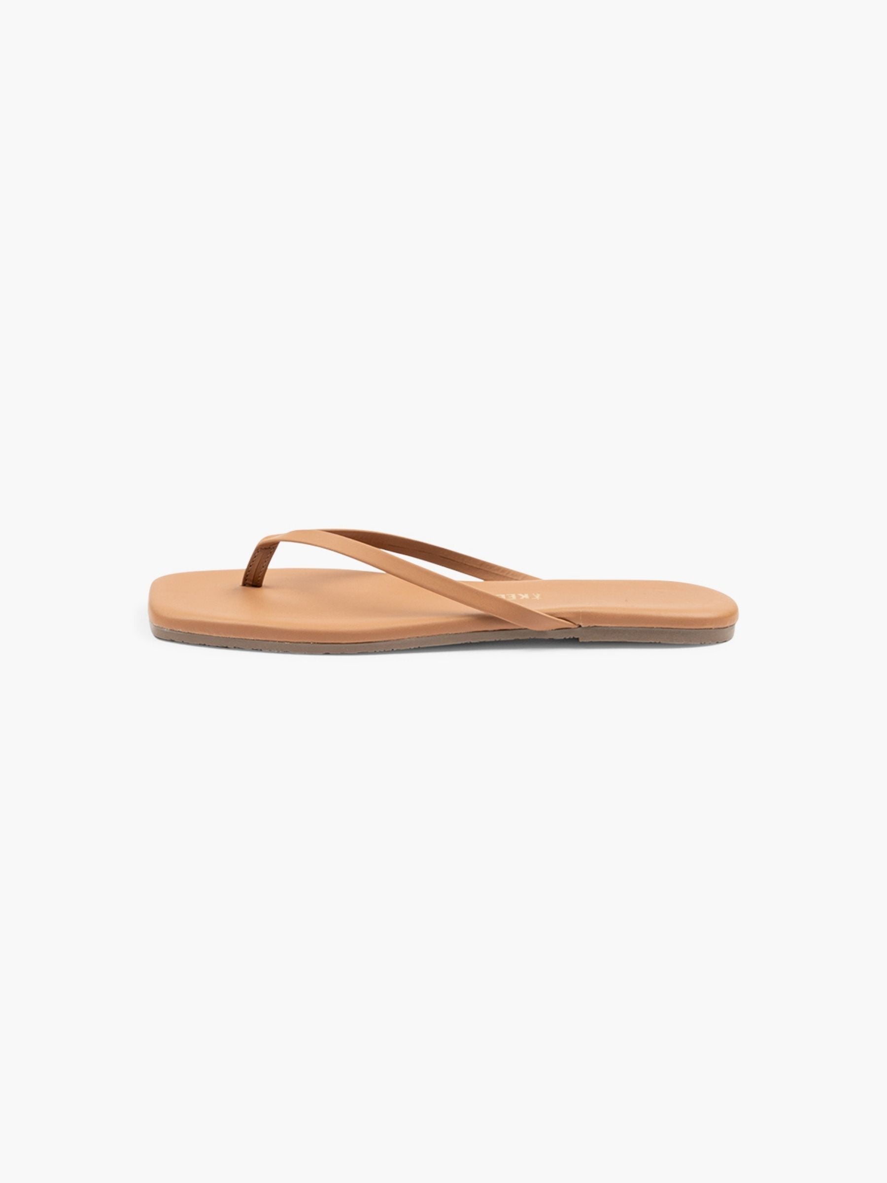 TKEES Square Toe Lily Sandals Au Naturale