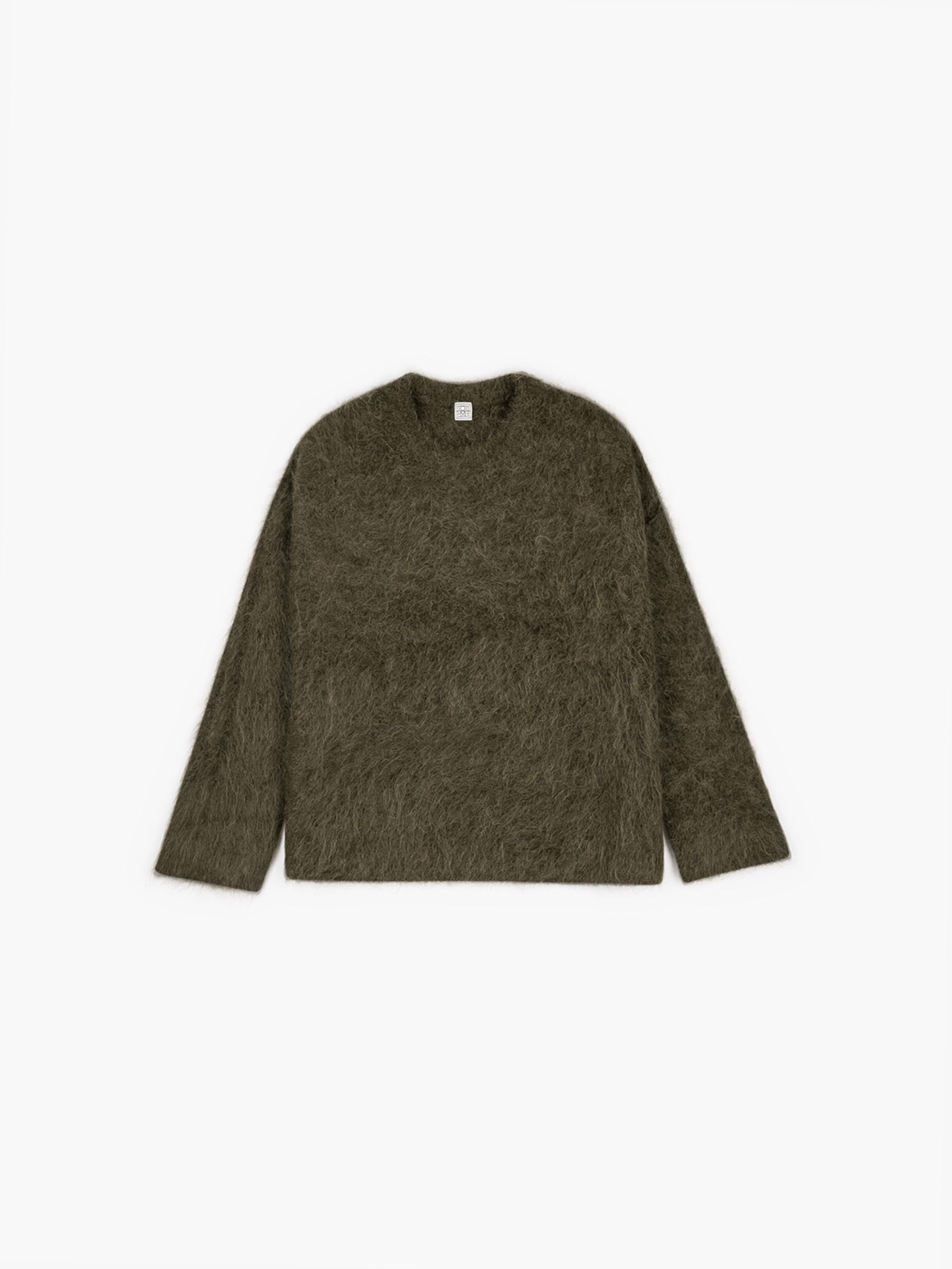 Toteme Boxy Alpaca Knit Pullover Pepper