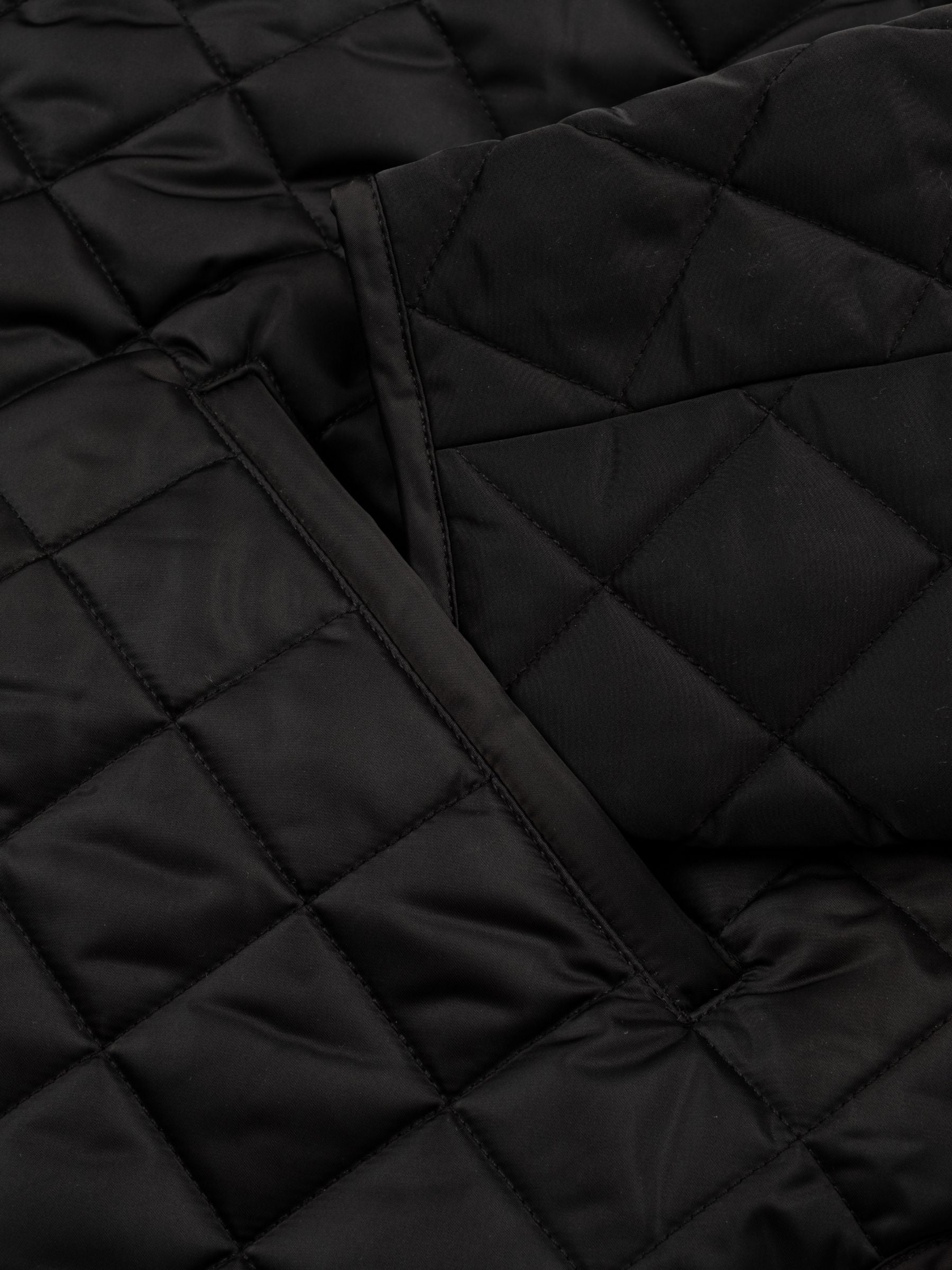 Toteme Collared Quilted Jacket Black