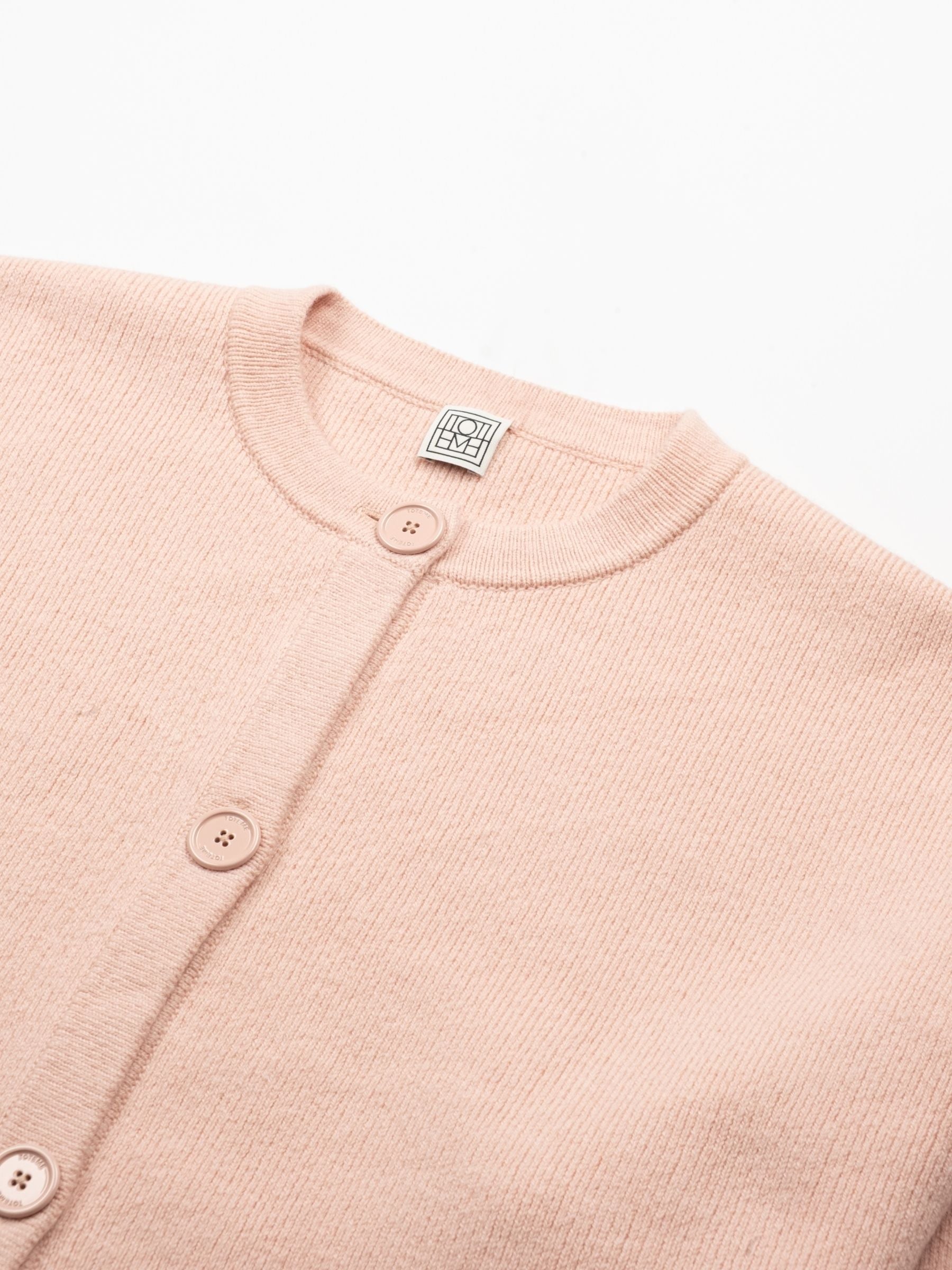 Toteme Cropped Oversized Cardigan Flamingo