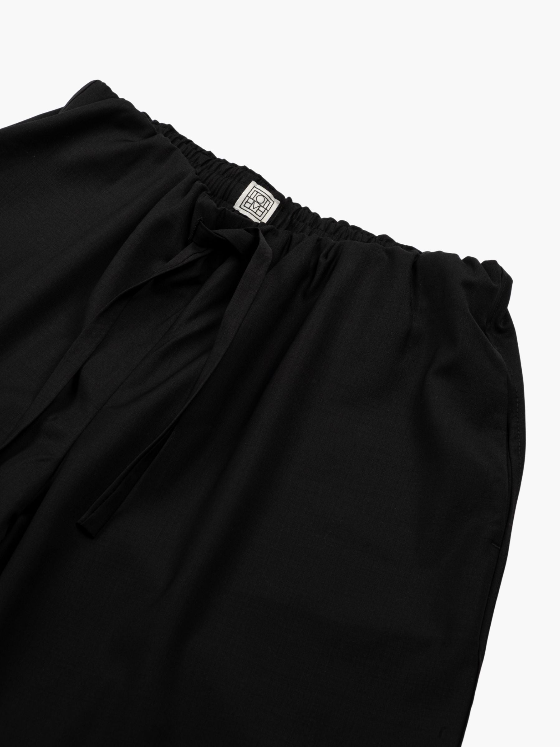 Toteme Drawstring Dinner Trousers Black