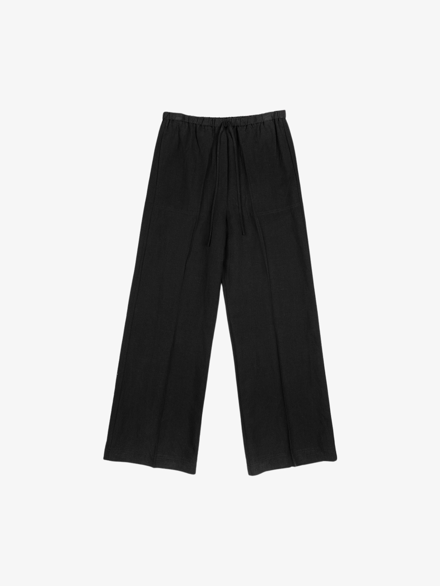 Toteme Fluid Drawstring Trousers Black