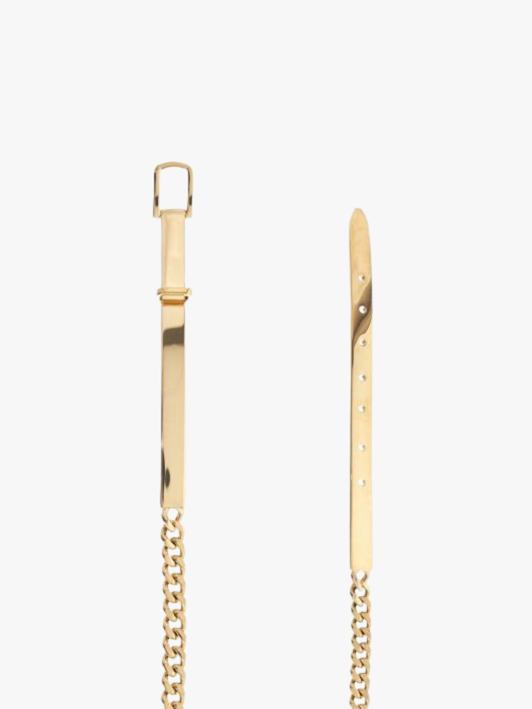 Toteme Monogram Chain Belt Gold