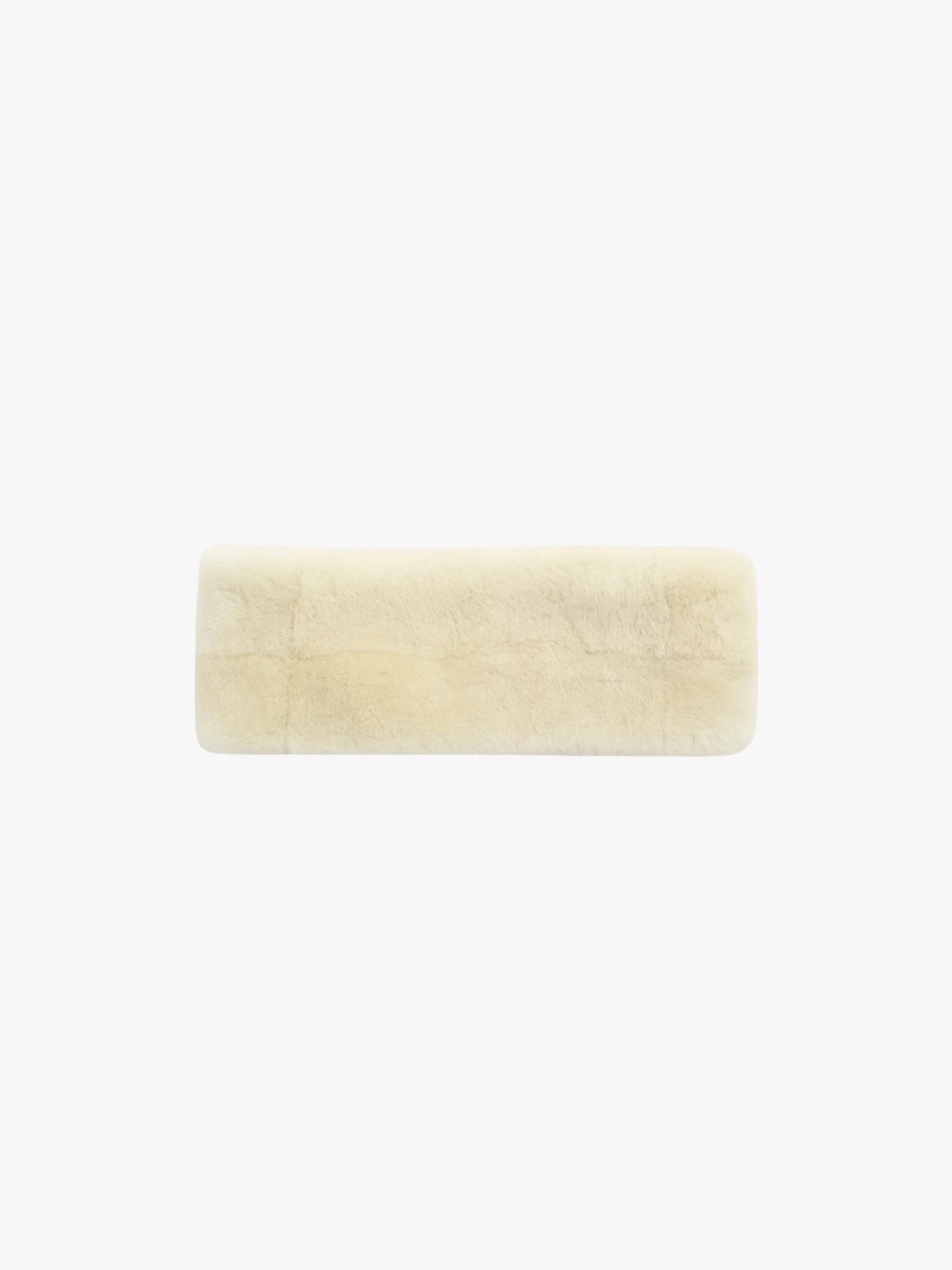 Toteme Shearling Headband Ecru