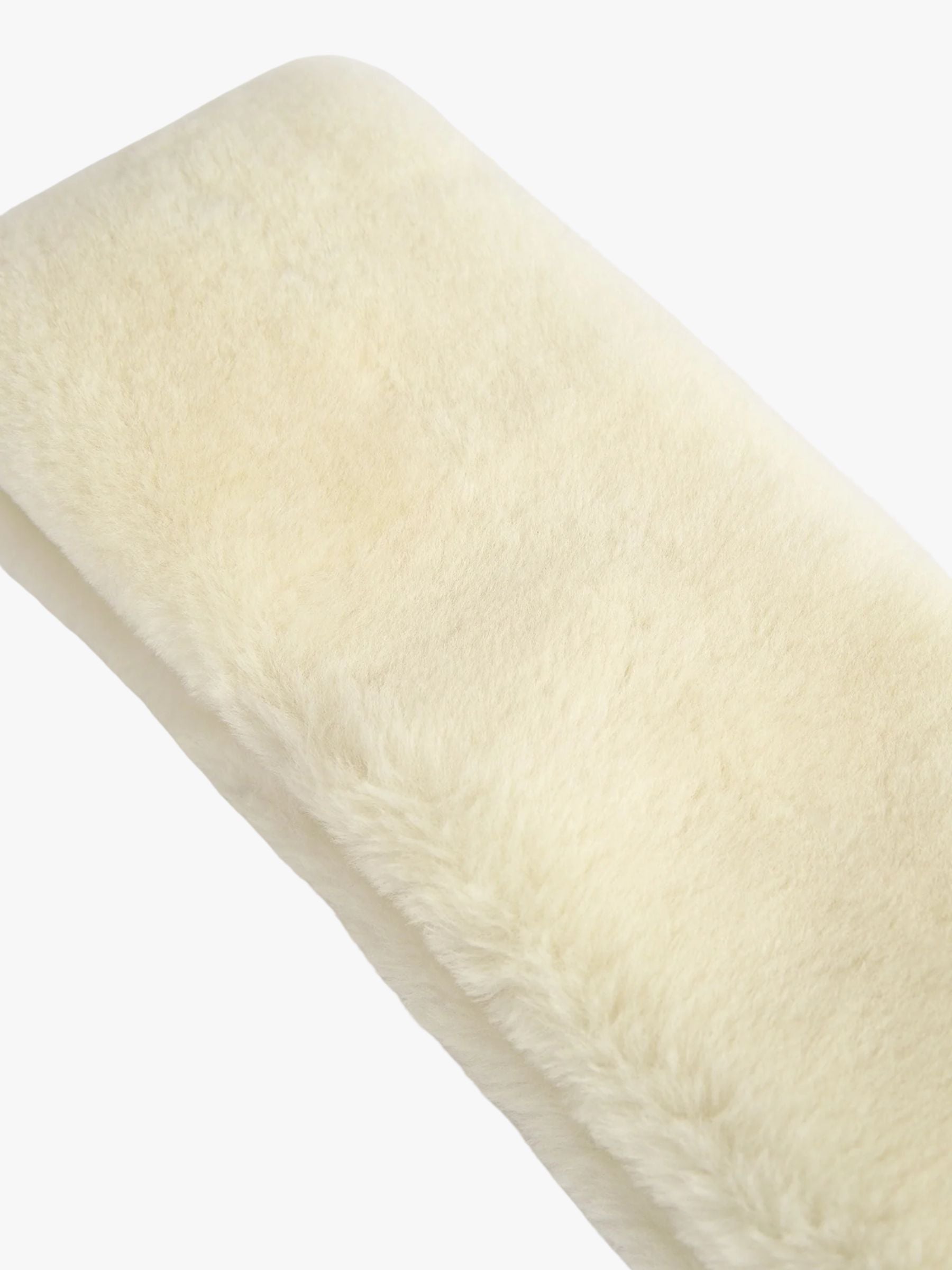 Toteme Shearling Headband Ecru