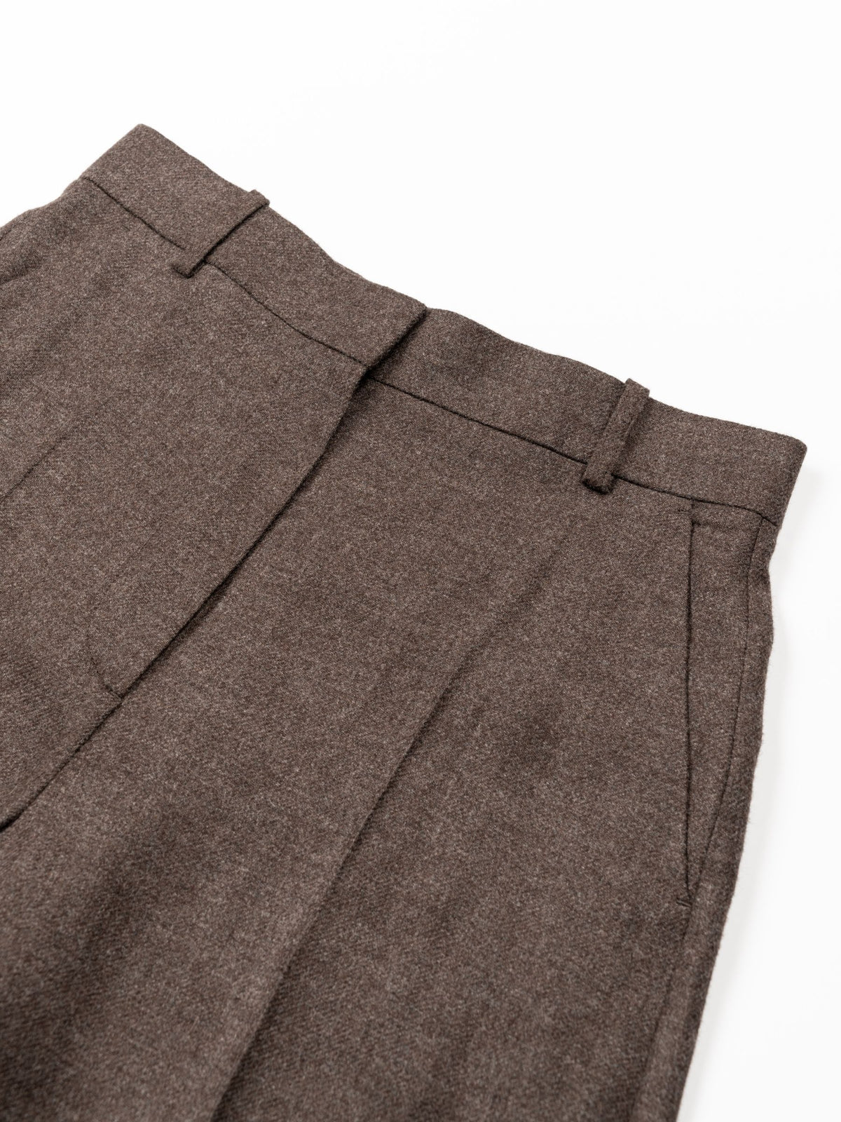 Toteme High Waist Trousers Taupe Melange