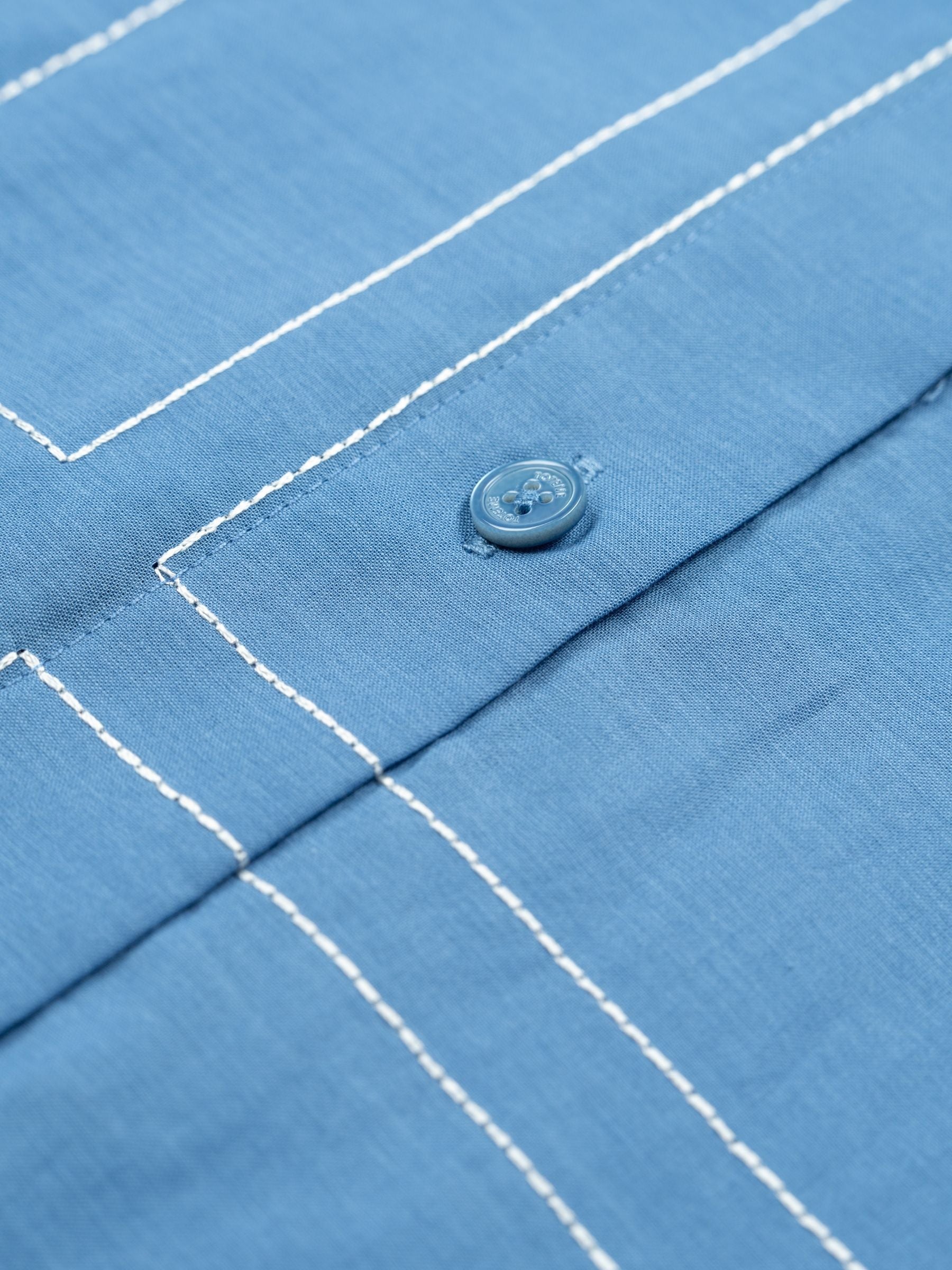 Toteme Long Summer Shirt Cobalt