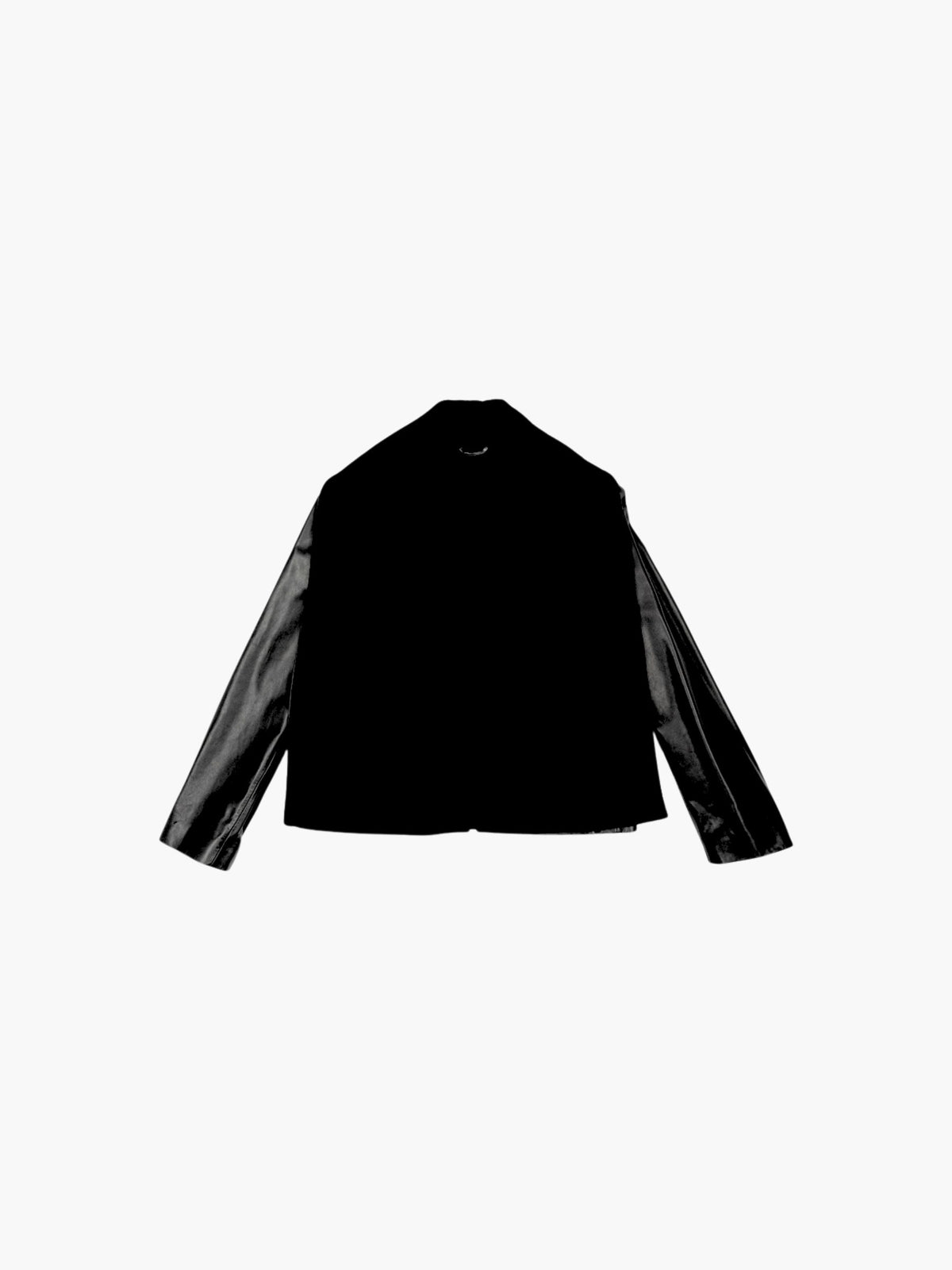 Toteme Scarf Leather Jacket Black