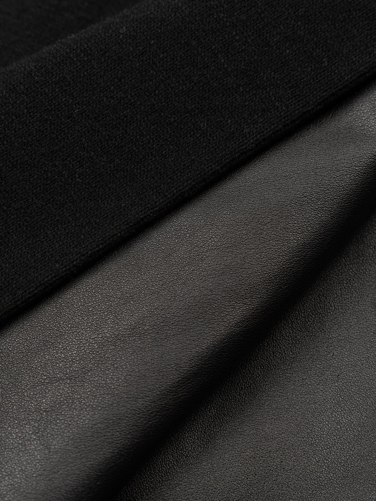 Toteme Scarf Leather Jacket Black