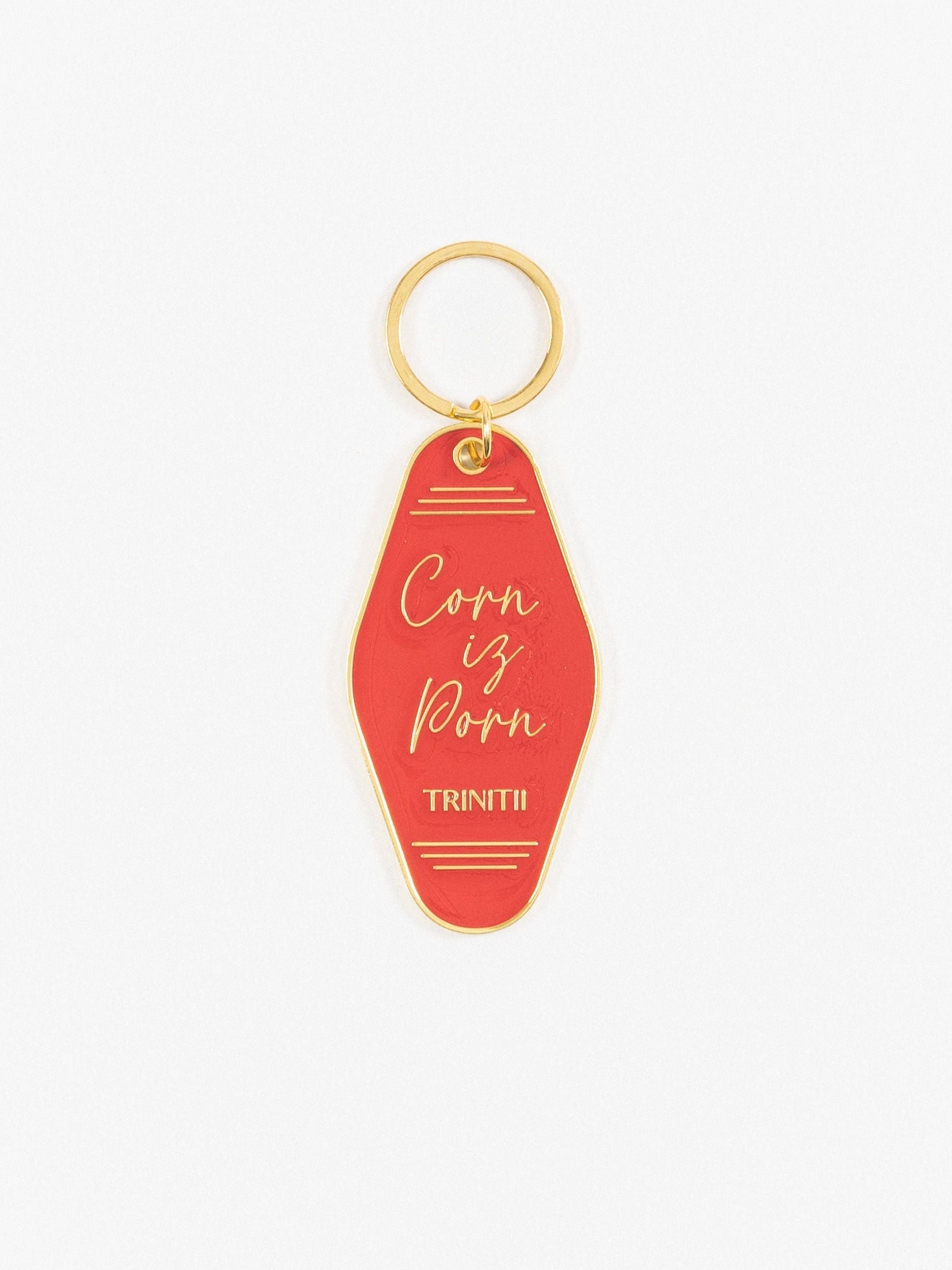 Trinitii Corn Iz Porn Keychain Red