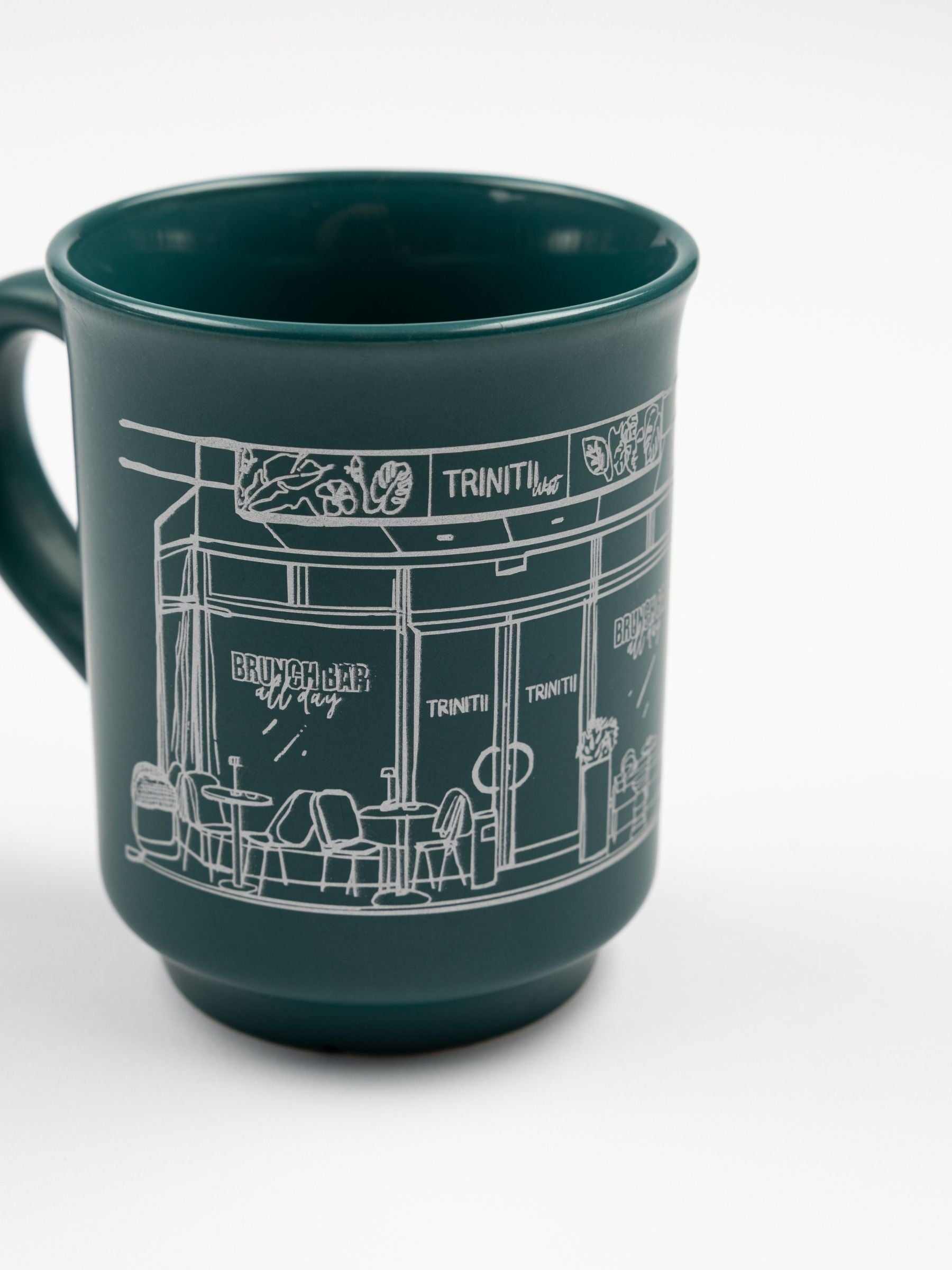 Trinitii House Mug Glazed Green