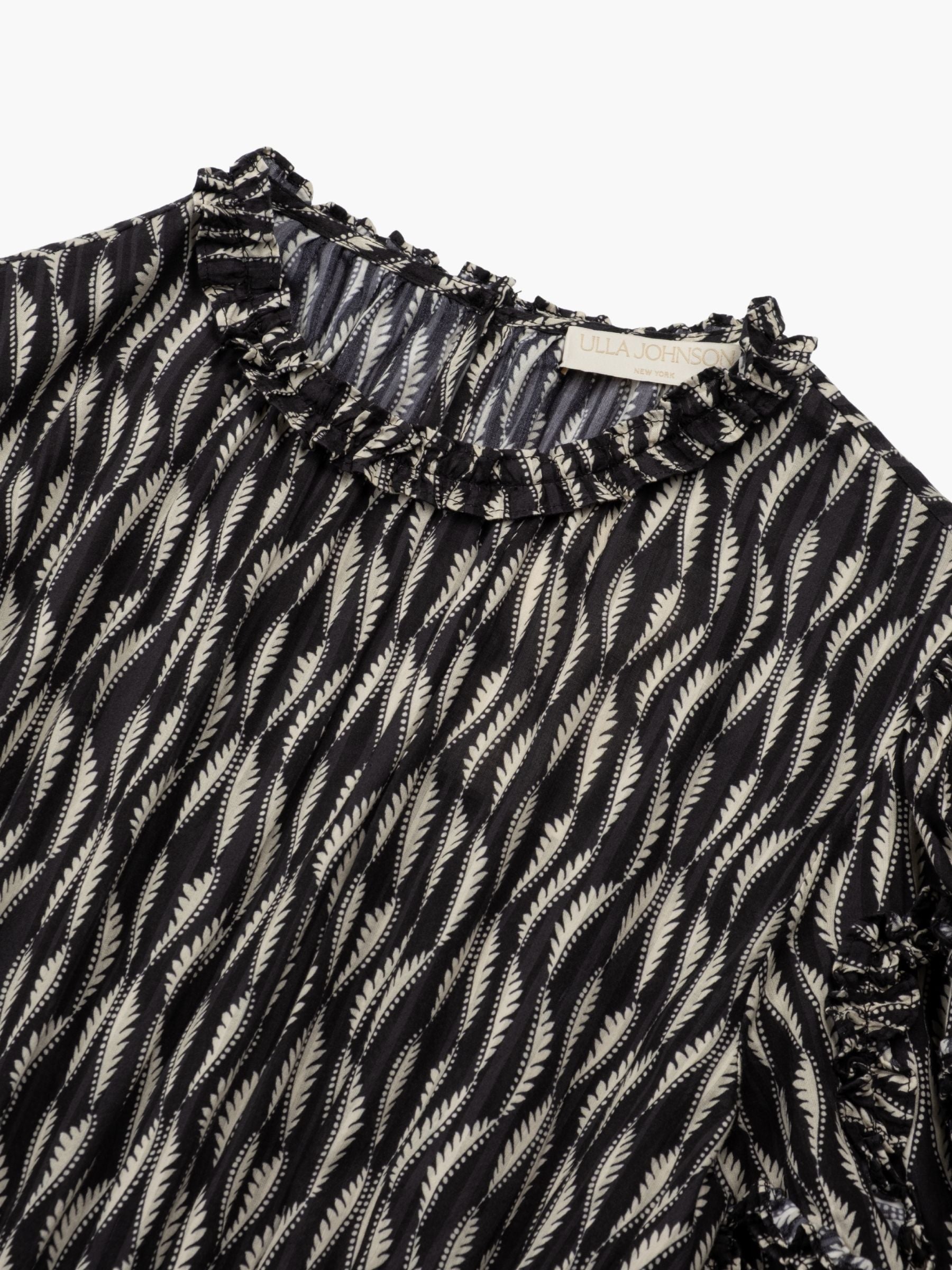 Ulla Johnson Channary Puff Sleeve Dress Graphite