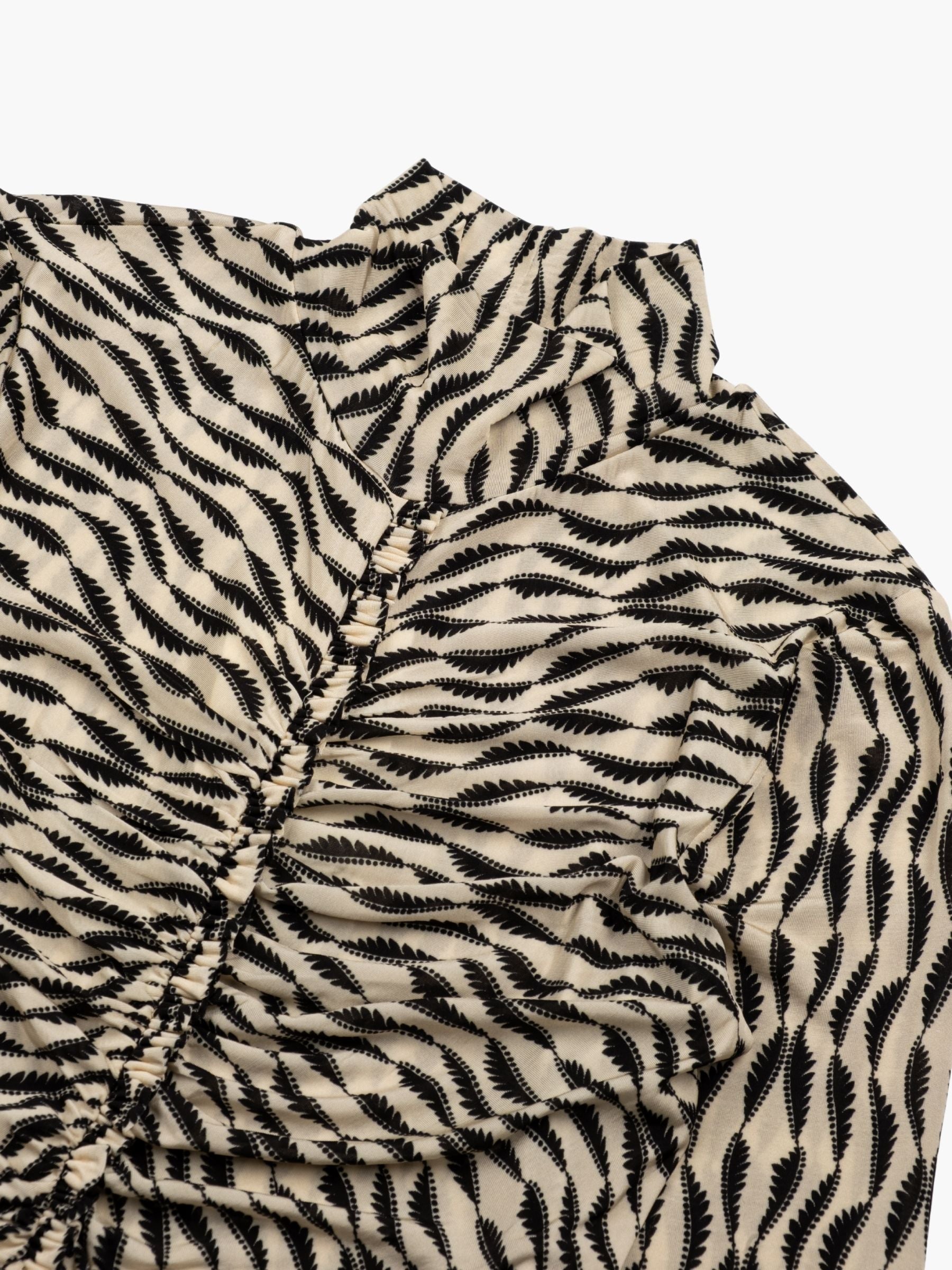 Ulla Johnson Ida LS Ruched Turtleneck Dress Silhouette