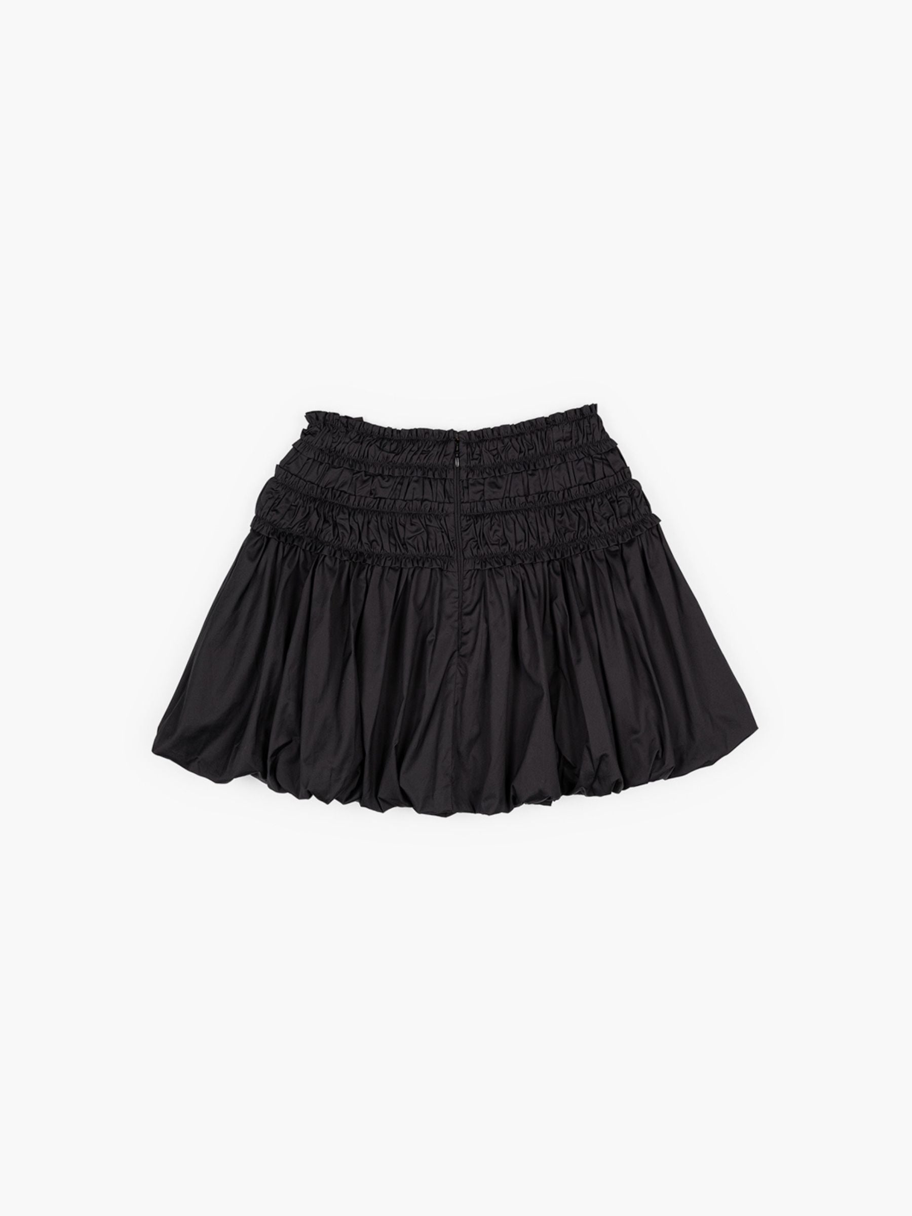 Ulla Johnson Nicolette Bubble Hem Mini Skirt Black
