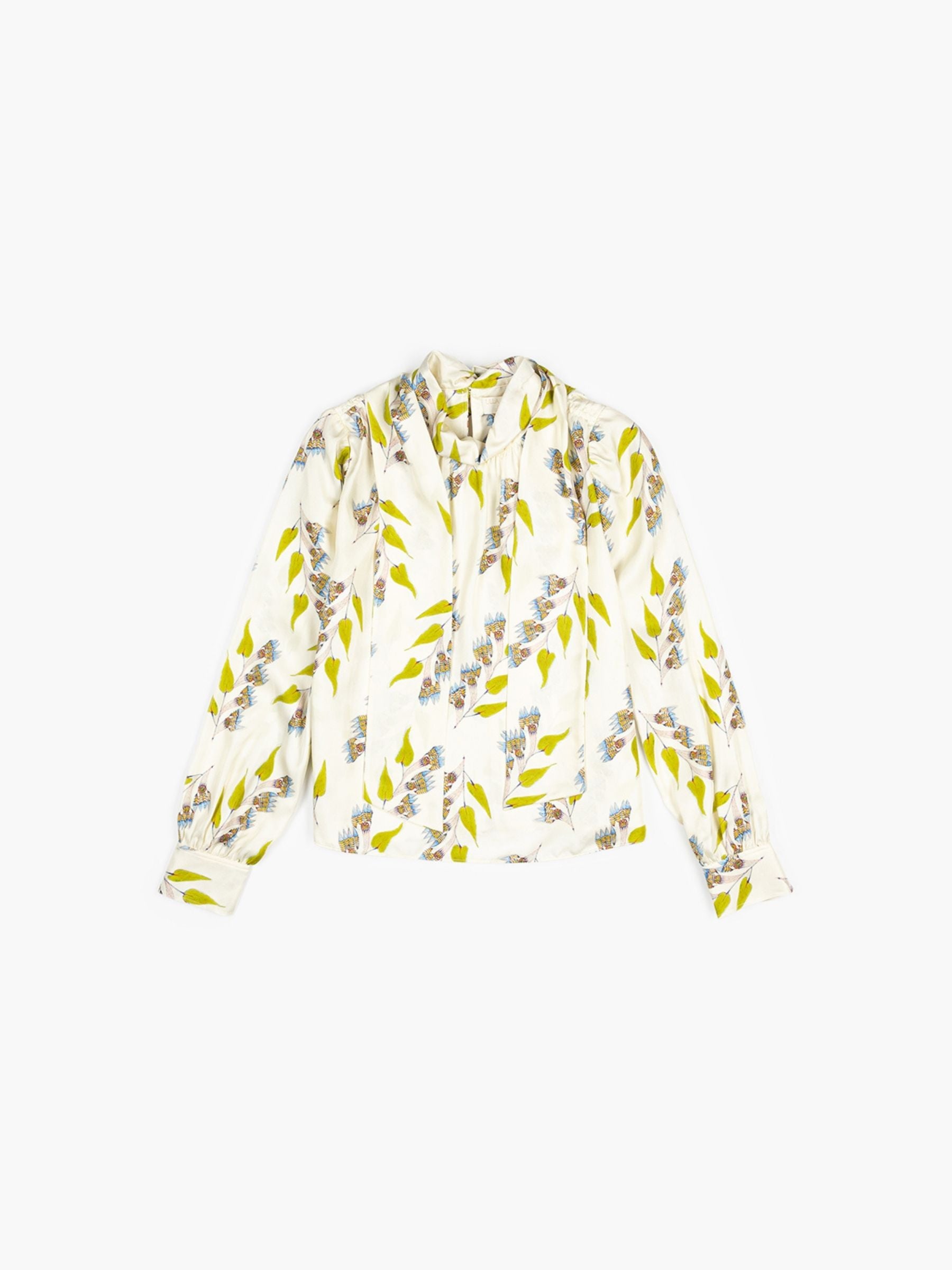 Ulla Johnson Ornament Tie Neck Blouse Infinite Flower