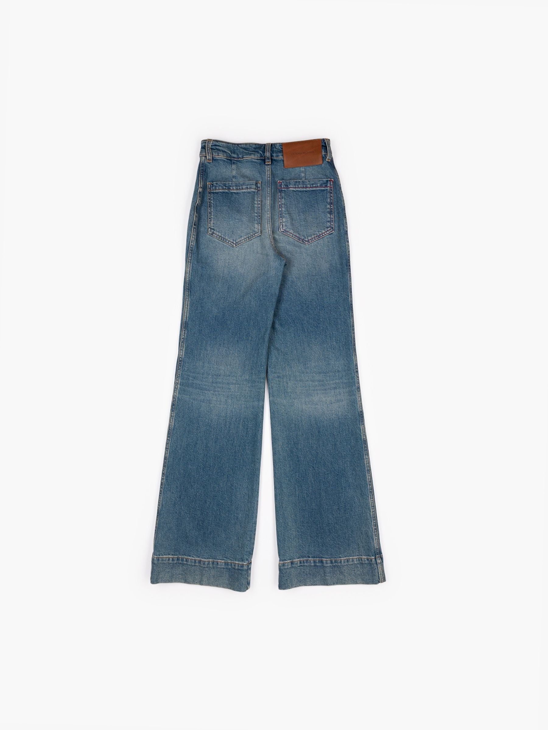 Victoria Beckham Alina Jean Regular Washed Blue