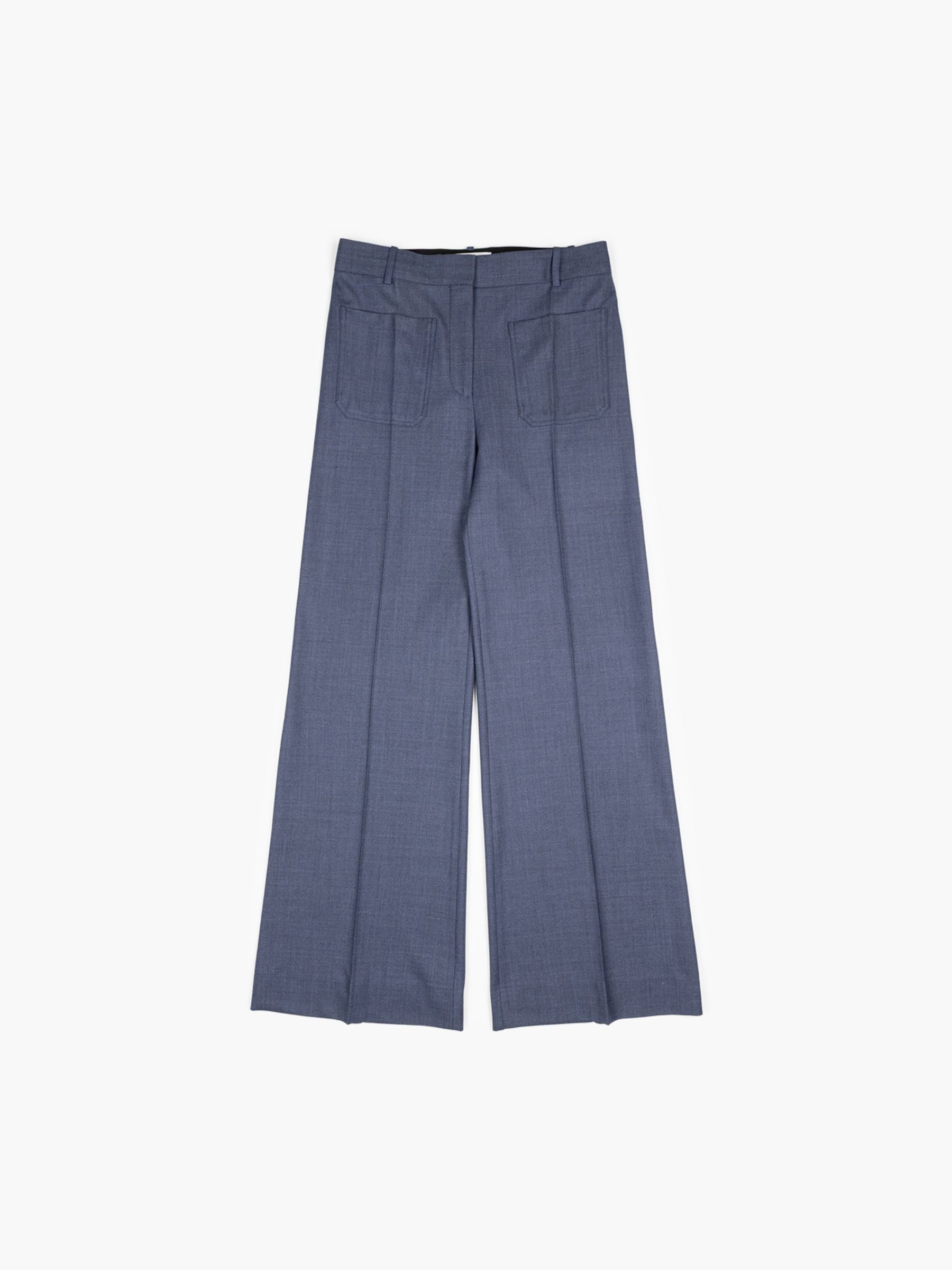 Victoria Beckham Alina Trouser Dusk Blue Melange