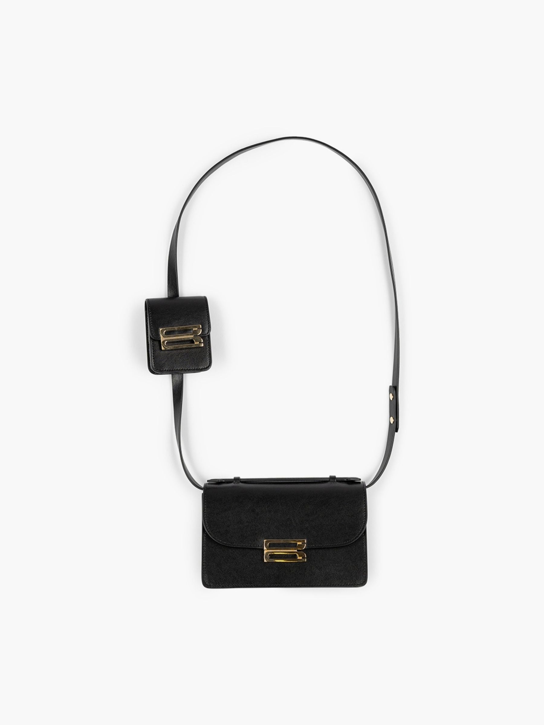 Victoria Beckham Mini Dorian Bag Pocket Strap Black