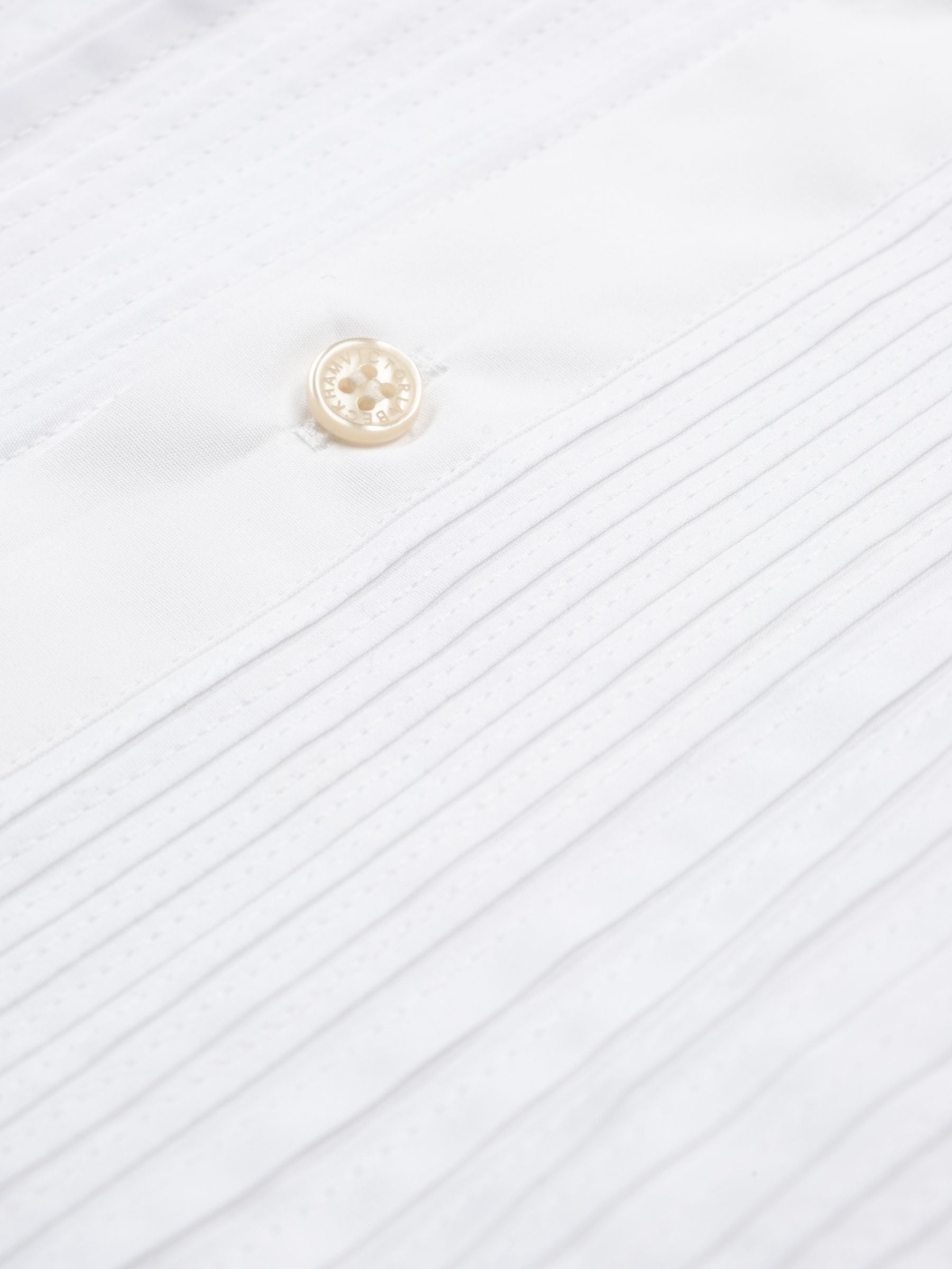 Victoria Beckham Pin Tuck Detail Shirt White