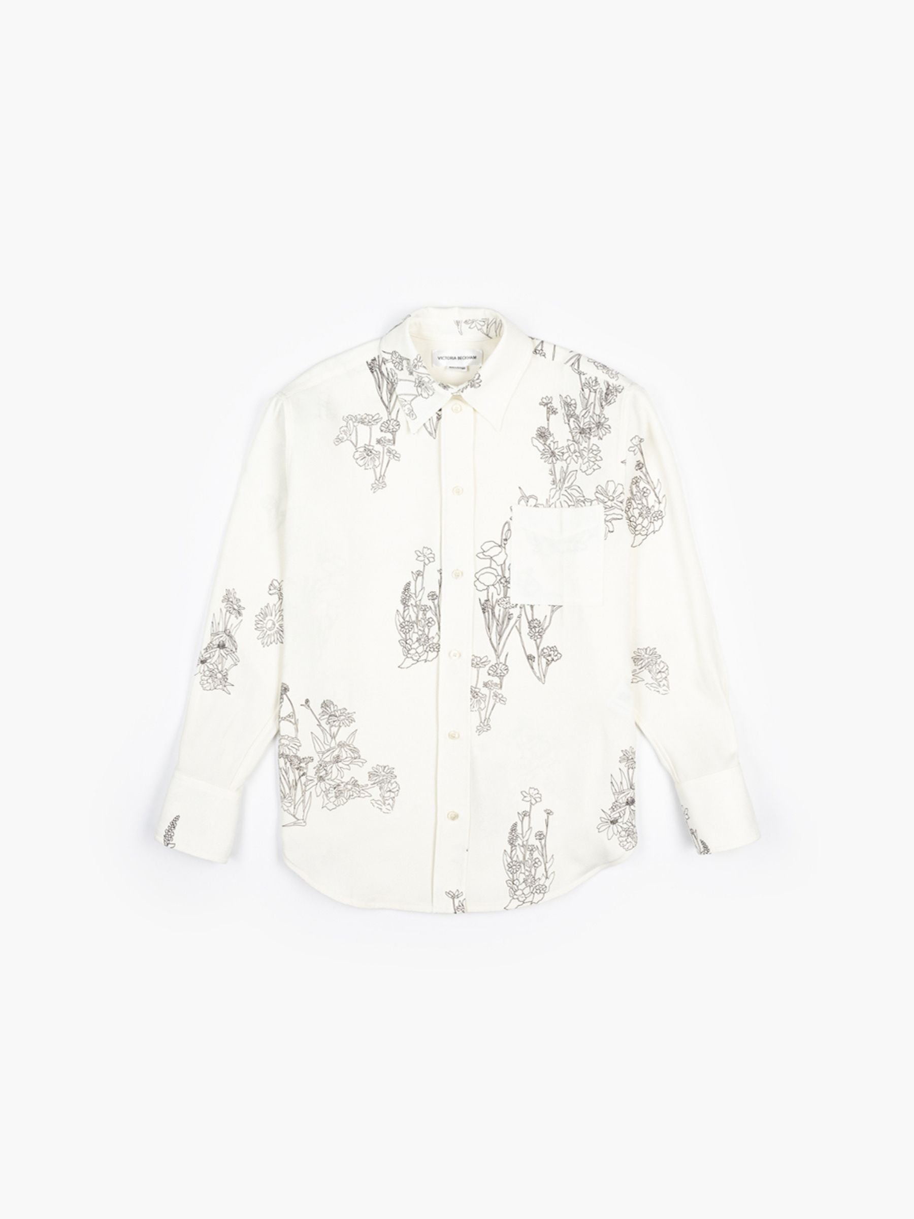 Victoria Beckham Pyjama Shirt Off White Black